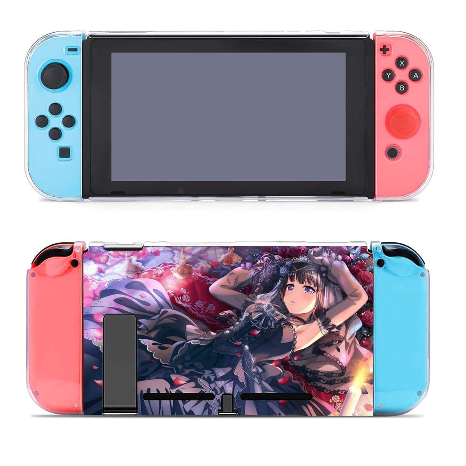 Bang Dream! ガルパ 白金燐子Switch スイッチカバー 保護カバー ハードケース コントローラー専用 汚れ防止 セパレート 薄型 キズ防止 ロッカーカバー 着脱簡単 衝撃吸収 全面保護