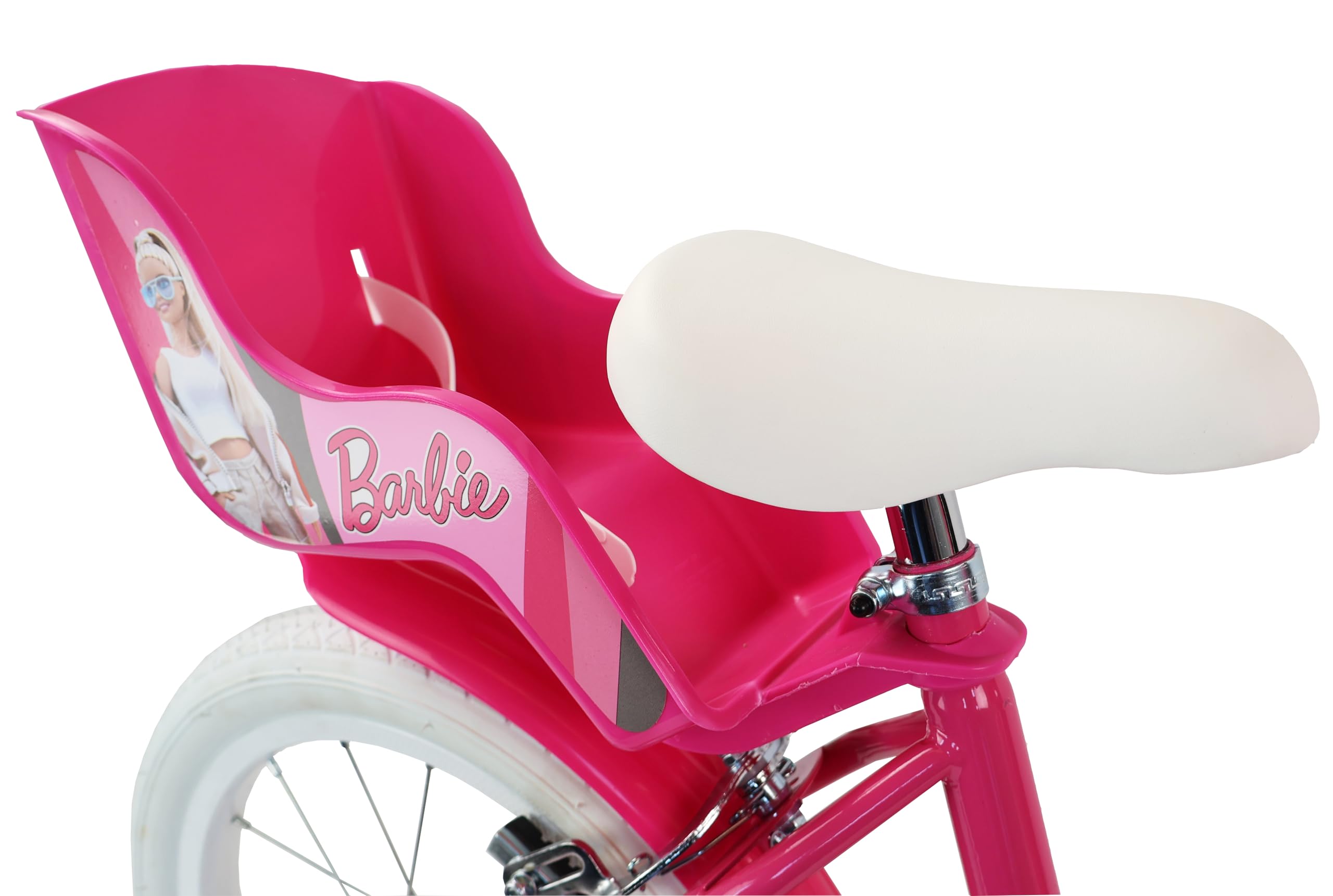 Barbie Mädchen-Fahrrad, Rosa-Weiß, 16 Zoll (40,6 cm)