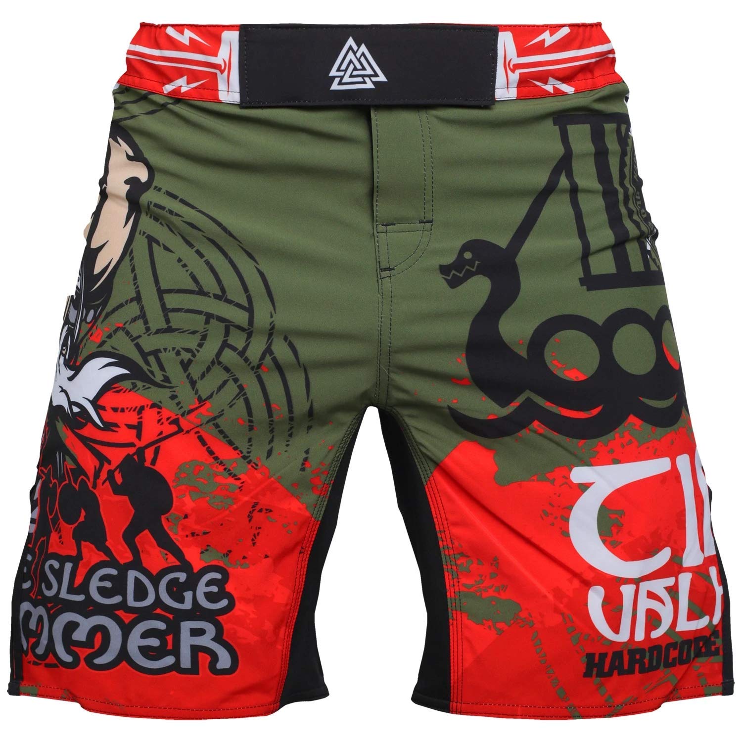 Hardcore Training Hammer Fight Shorts Men's Boxing MMA Combat BJJ Grappling Fitness Muay Thai Kickboxing No Gi