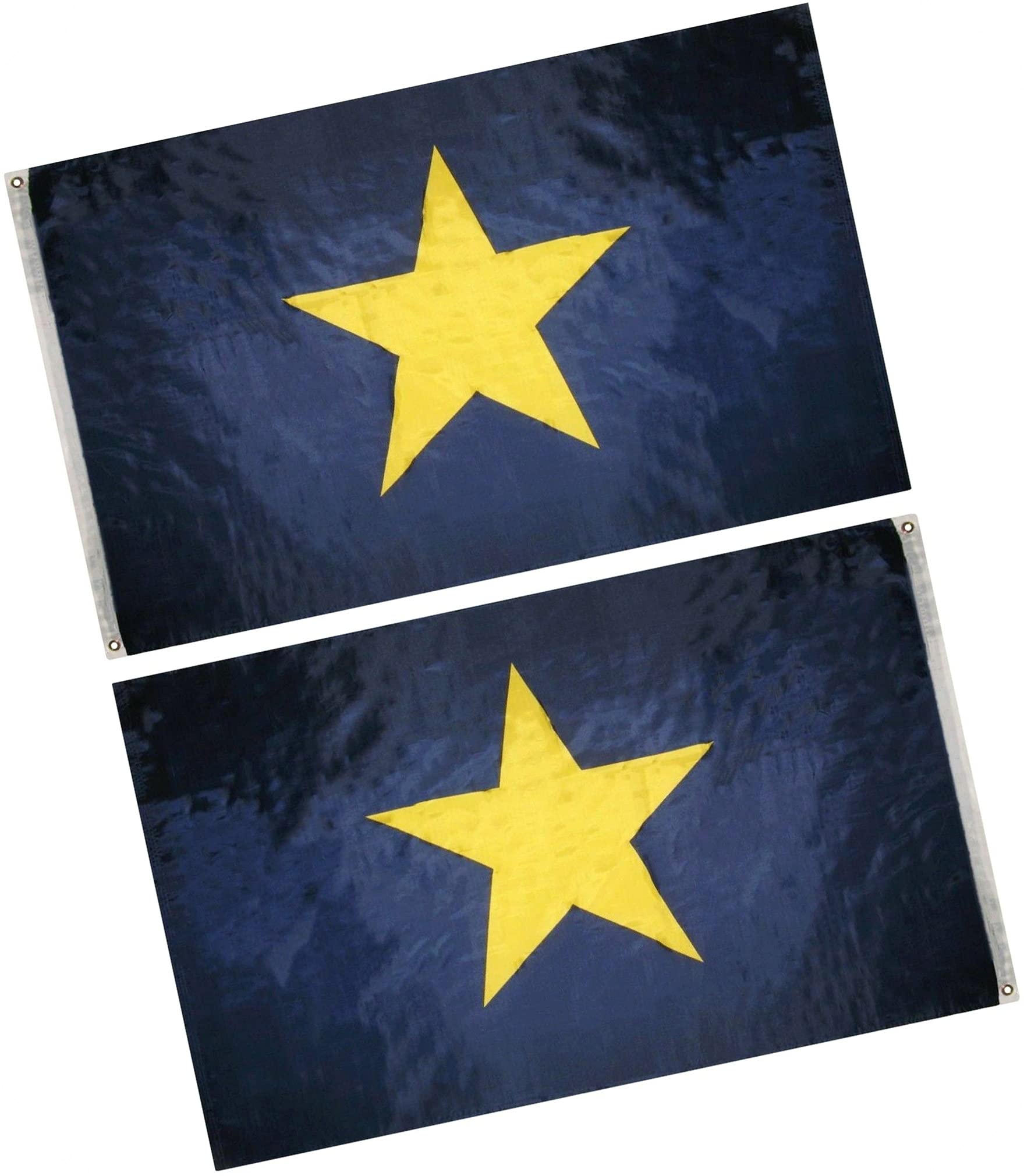 Bandera De La República De Texas 3x5 Pies - Diseño Burnett's 1836-1839, 100% Poliéster