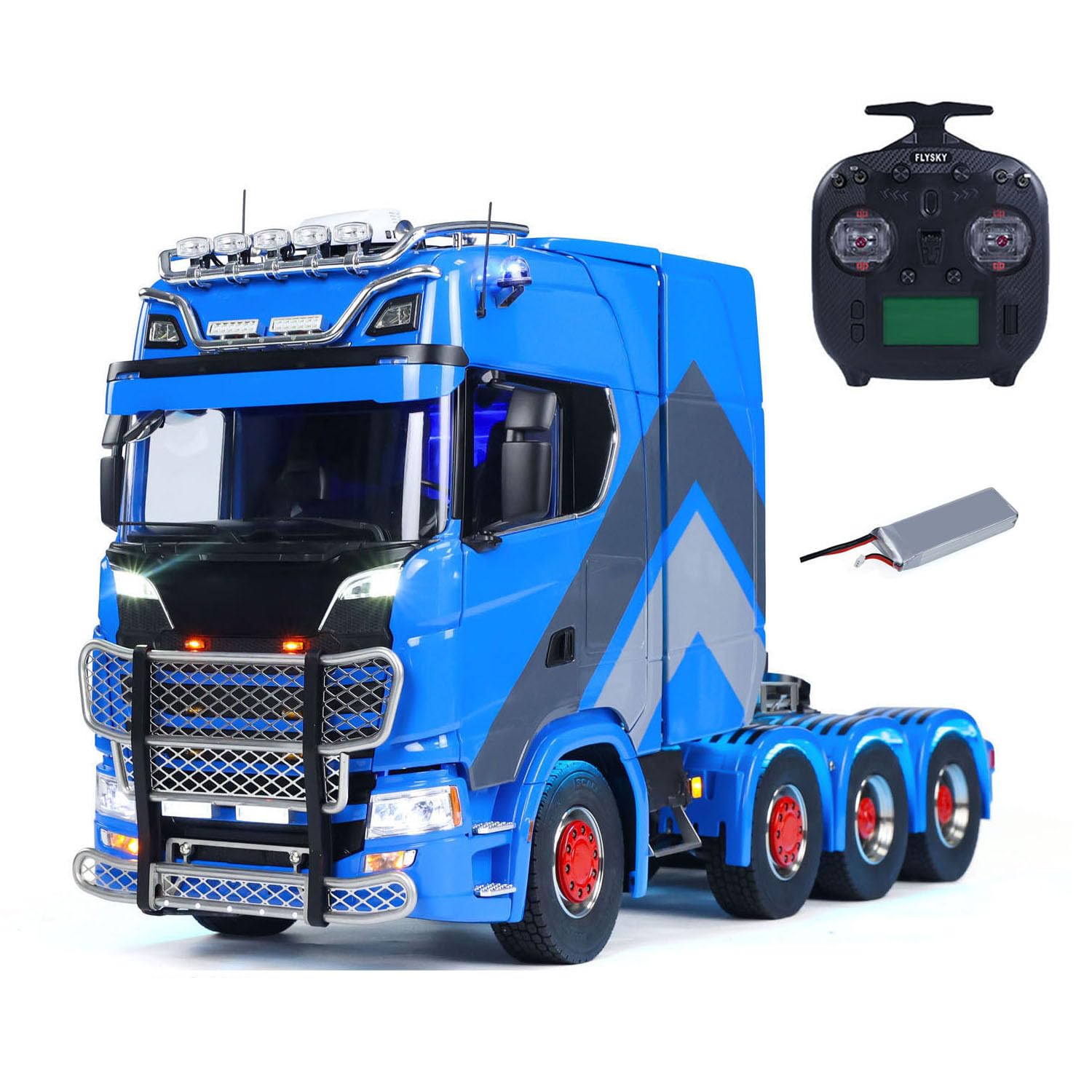 770S 1/14 RC Tractor Truck 8x8 Metal Chassis Remote Control Lorry ST8 Battery