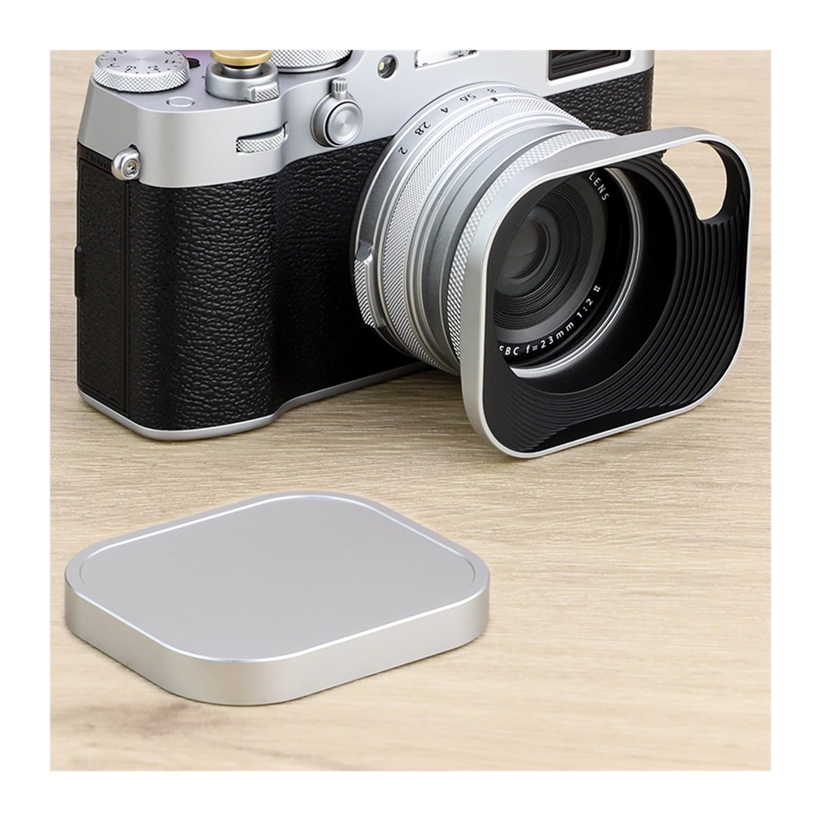 Camera Lens Hood, Compatible con Parasol Fujifilm X100 Series de 49 mm.