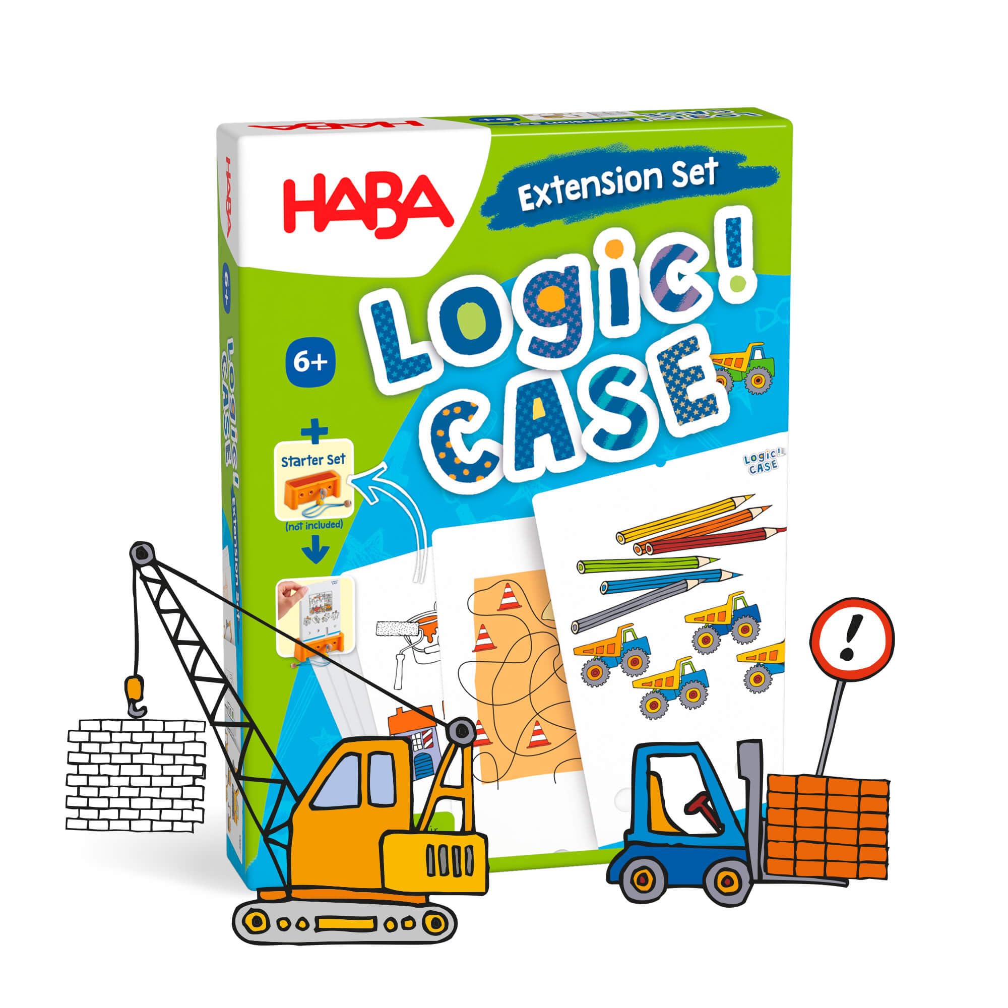 LogiCASE Extension Set - Baustelle: 77 x kunterbunter Rätselspaß für 1 Spieler