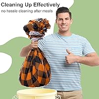 Vista 16 de Smiry Paquete de 10 Manteles Desechables de Cuadros Vichy Azules - 54" x 108" Mantel de Plástico de Servicio Pesado, Cubiertas de Mesa Impermeables