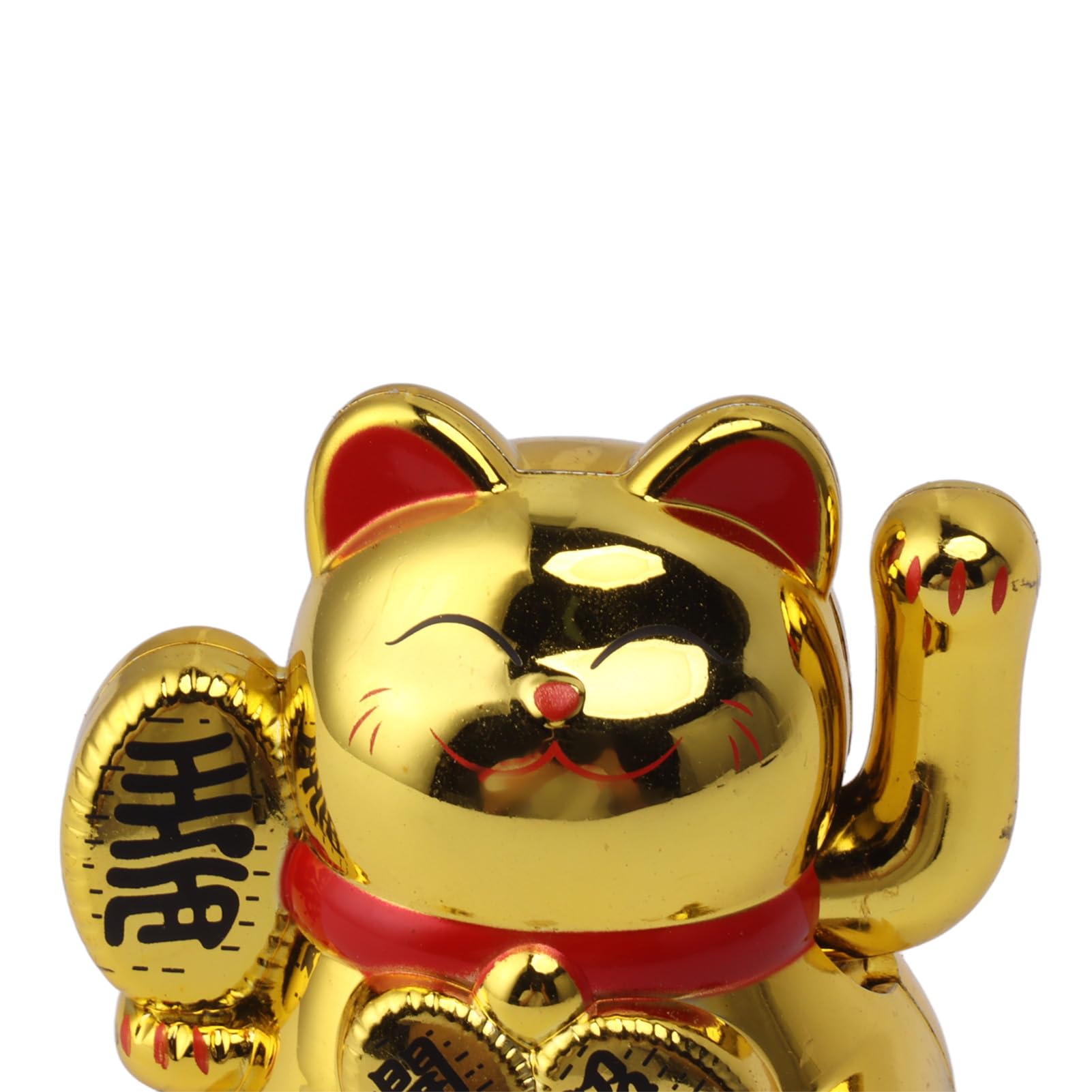 Gatto Fortunato Ad Energia Solare, Gatto Che Accoglie Ricchezza Gioiosa Felicità Braccio Agita Energia Solare Agita Home Office Decorazione per Auto Benedizione di Apertura del (GOLD)