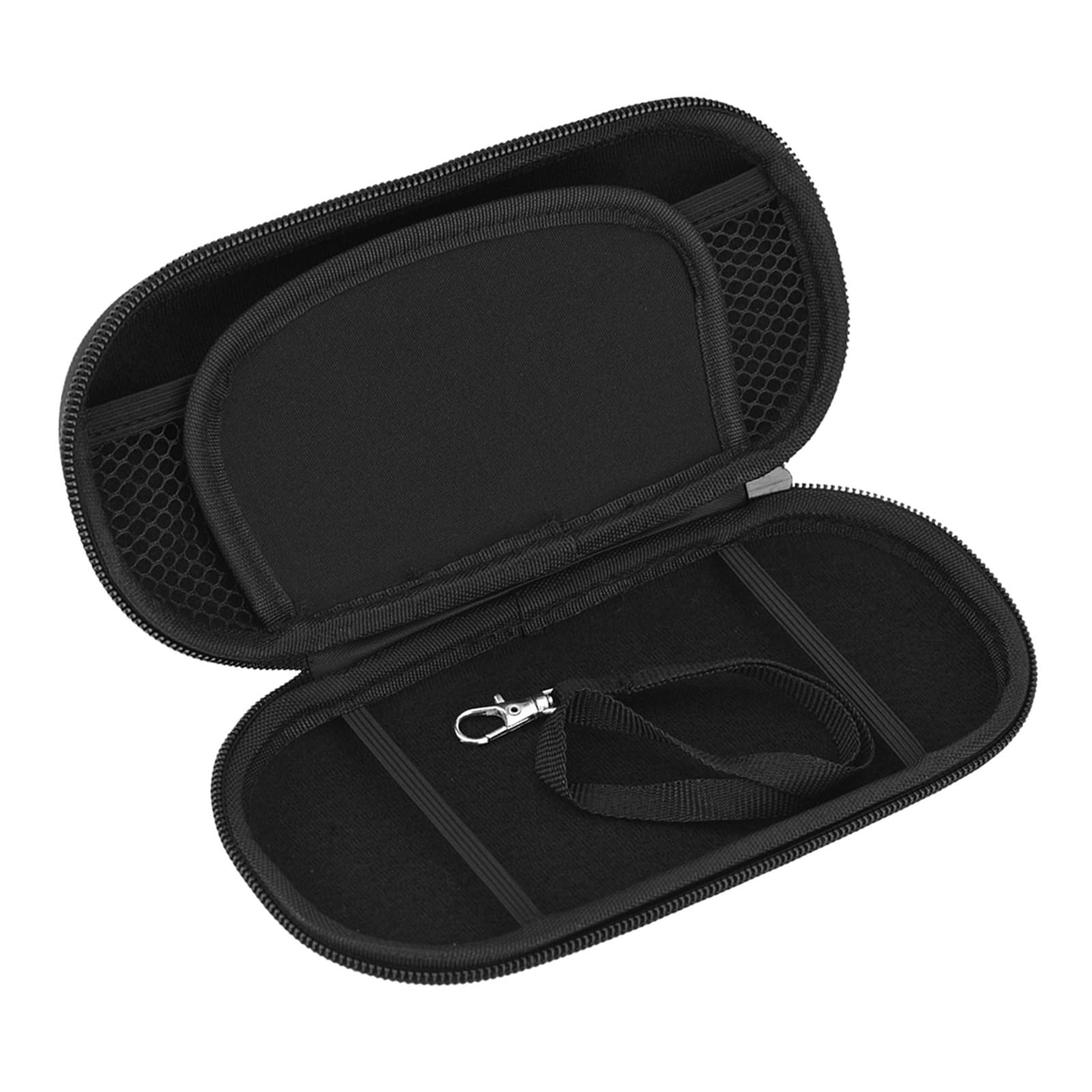 Custodia, custodia rigida protettiva blu con tasca a rete e design compatto, Custodia per PS Vita, per protezione e trasporto della console PS Vita, blu, dimensioni compatte