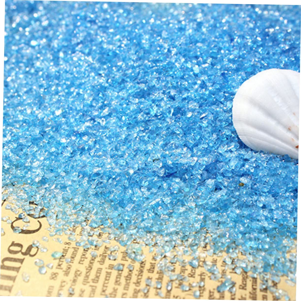 Sable DéCoratif Bleu pour Aquarium - Gravier Naturel SûR pour Poissons Sol De Bac Et Terrarium IdéAl pour DéCoration Et Entretien