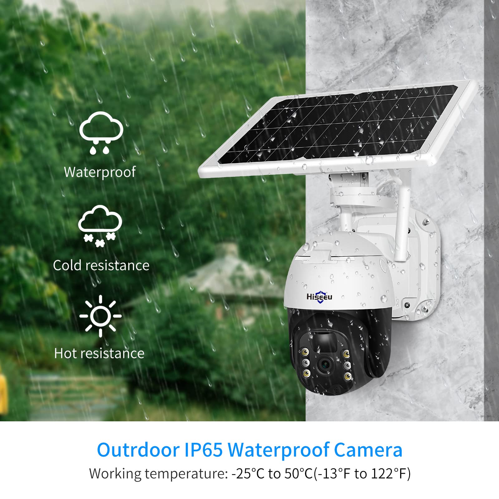 Eufy Security Camera Solar Camera Outdoor, 3MP Wireless