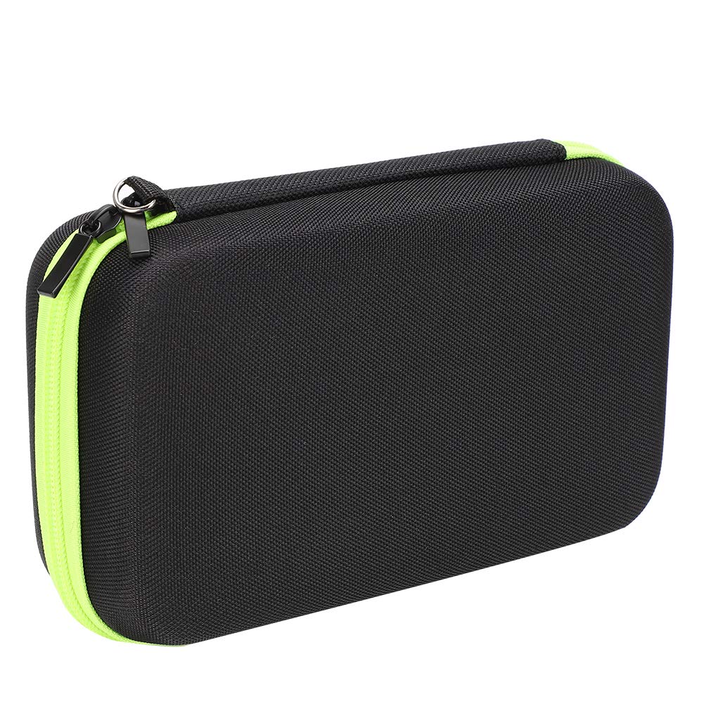 Qukaim Shaver Bag Portable Electric Shaver Bag, EVA Zipper Storage Case for Philips QP2530/2520 Shaver, Travel Carrying Box, Green - Image 3
