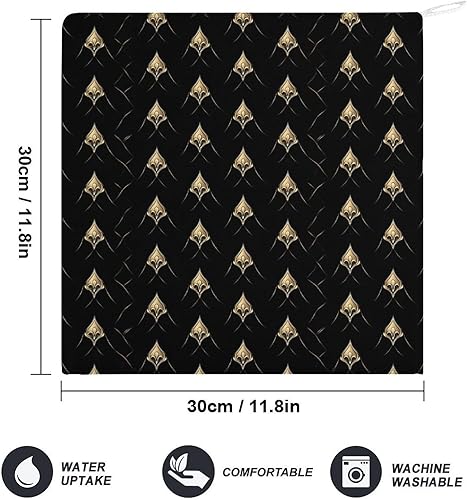 Miniatura 2 de Decorative Hand Towels for Bathroom - Retro Gold Texture B Print Soft Absorbent Small Bath Hand Towels for Kitchen, Farmhouse, Spa, Hotel, Guest Tea