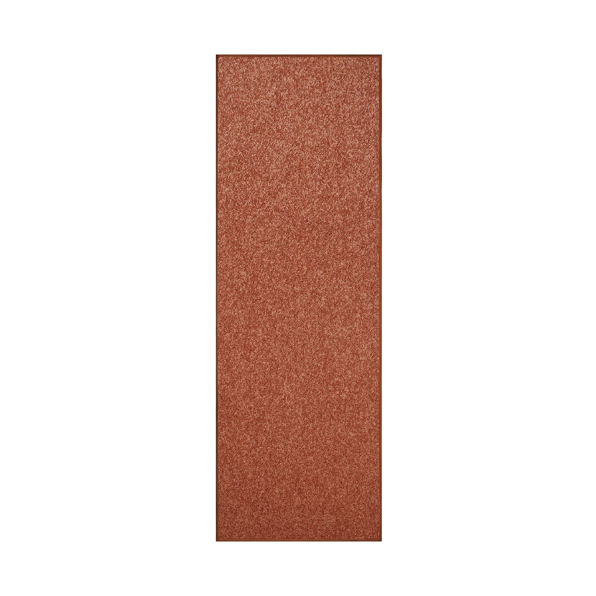 Rust Plush Area Rug Furnish my Place Modern Plush Solid Color Rug - Rust, 2' x 12', Pet and ...