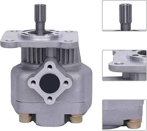 Miniatura 2 de Bomba de engranajes hidráulica 38240-76100, bomba hidráulica para tractor Kubota L235, L275, L2402, L2602, L4202, Mitsubishi Tractor MT250, MT300D