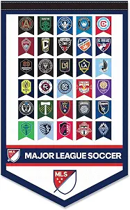 MLS Soccer League All Teams Pennant Banner