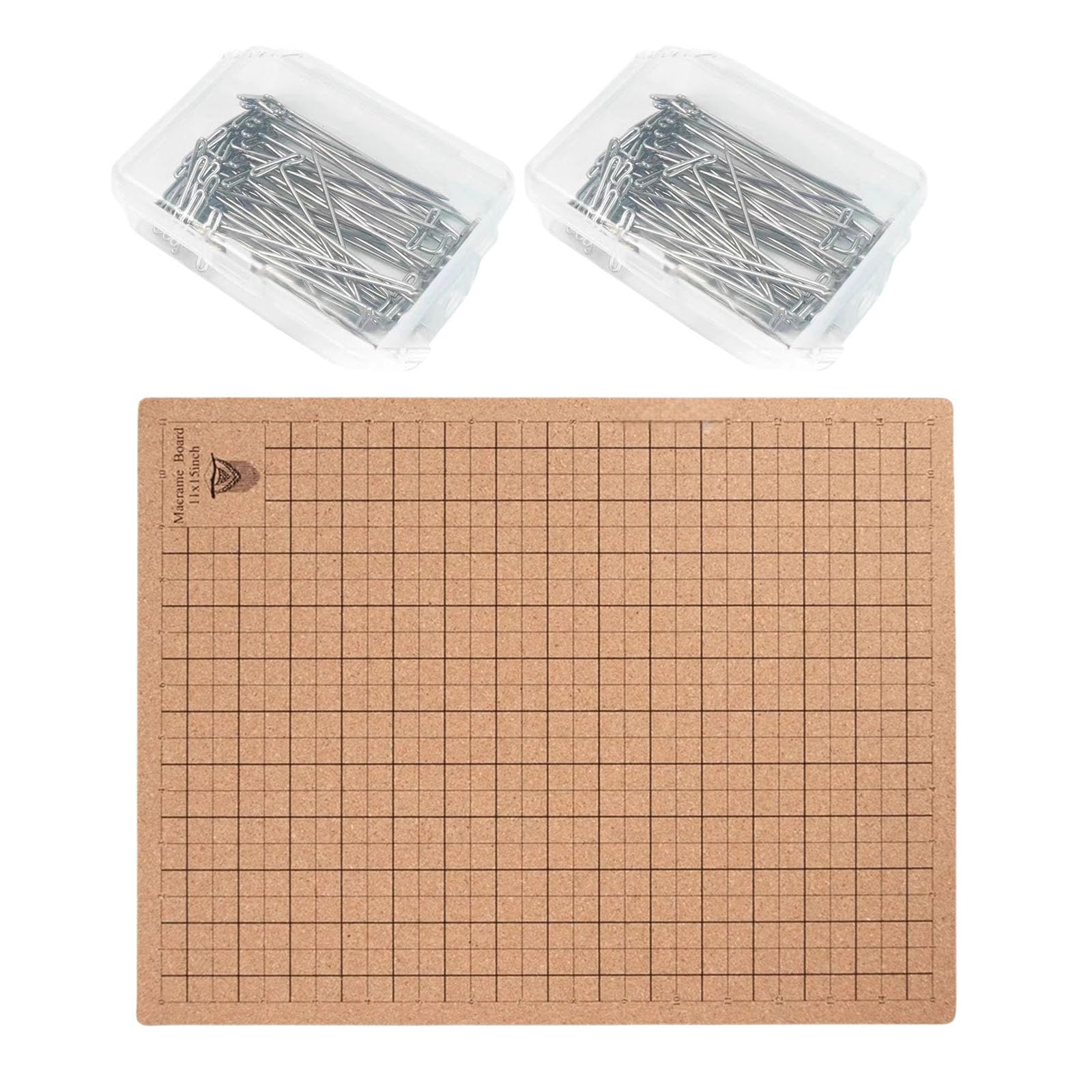 carotoe Braiding Board and Pins Kits Double Side Braiding Project Board with Grids with Instructions Double Side