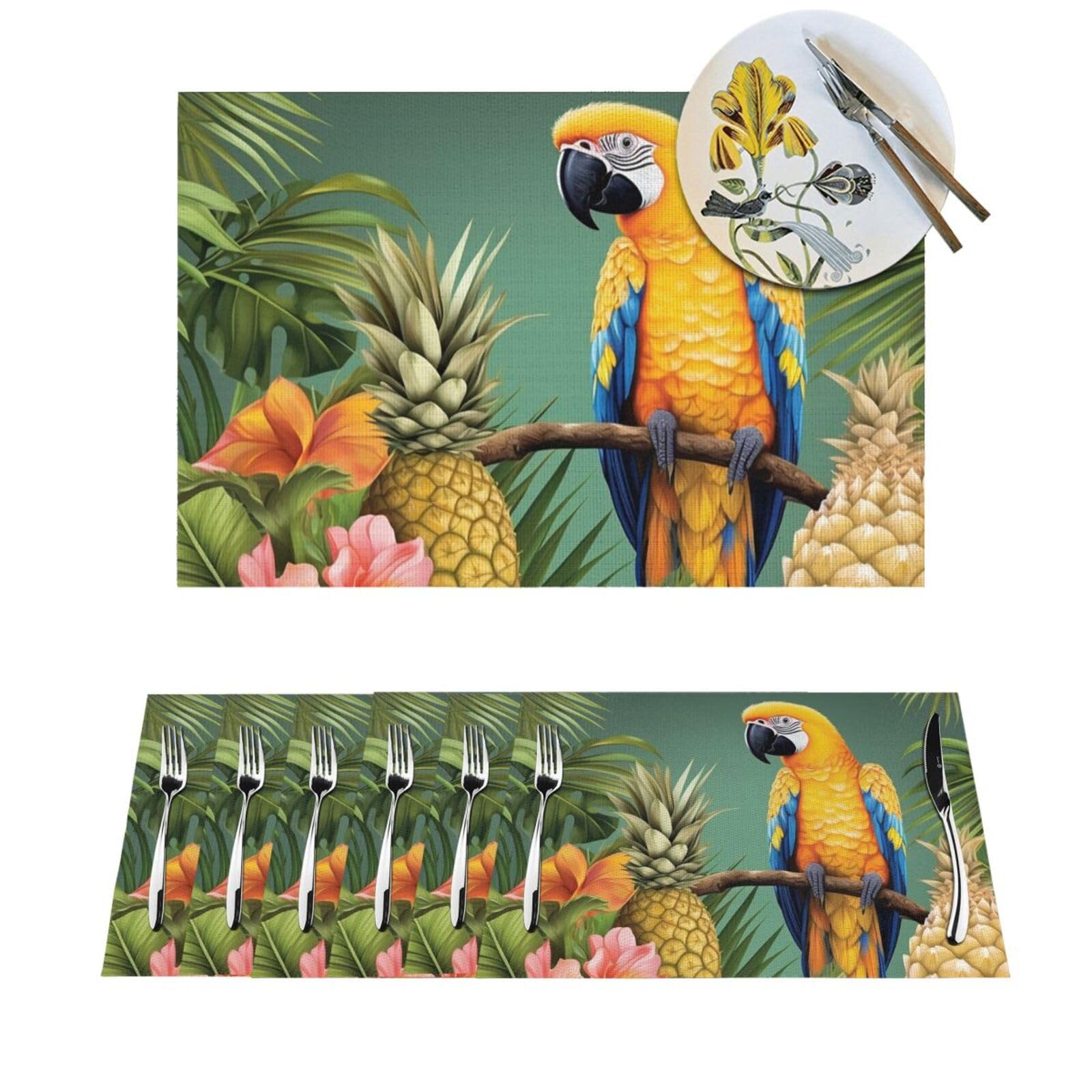 Sets de table tissés antidérapants et résistants à la chaleur en lot