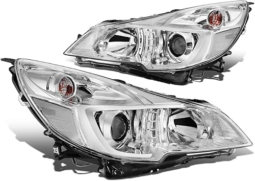 Miniatura 8 de Auto Dynasty Par de faros delanteros de proyector de esquina ámbar estilo OE compatible con Subaru Outback Legacy 10-14