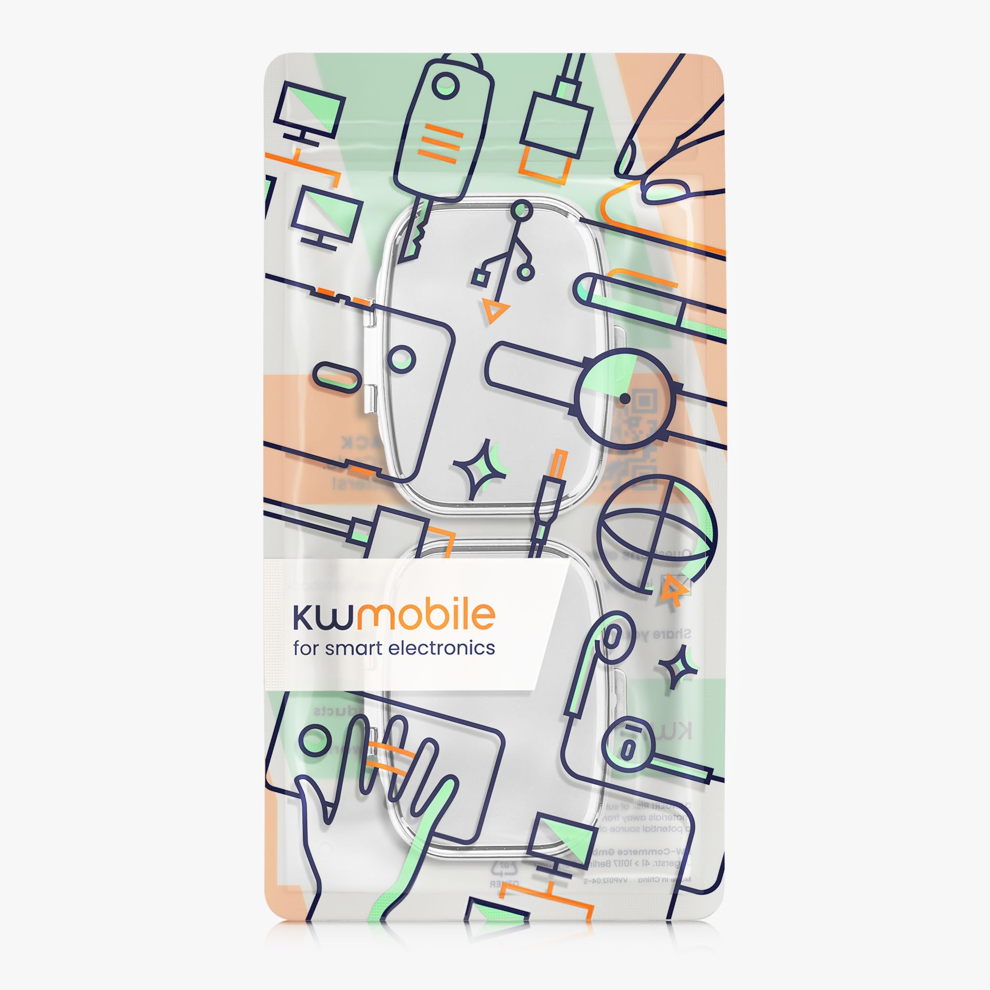 kwmobile Pastillero metálico 2en1 - Set de 2x estuche duro de acero inoxidable con 2 compartimentos para medicinas - plata