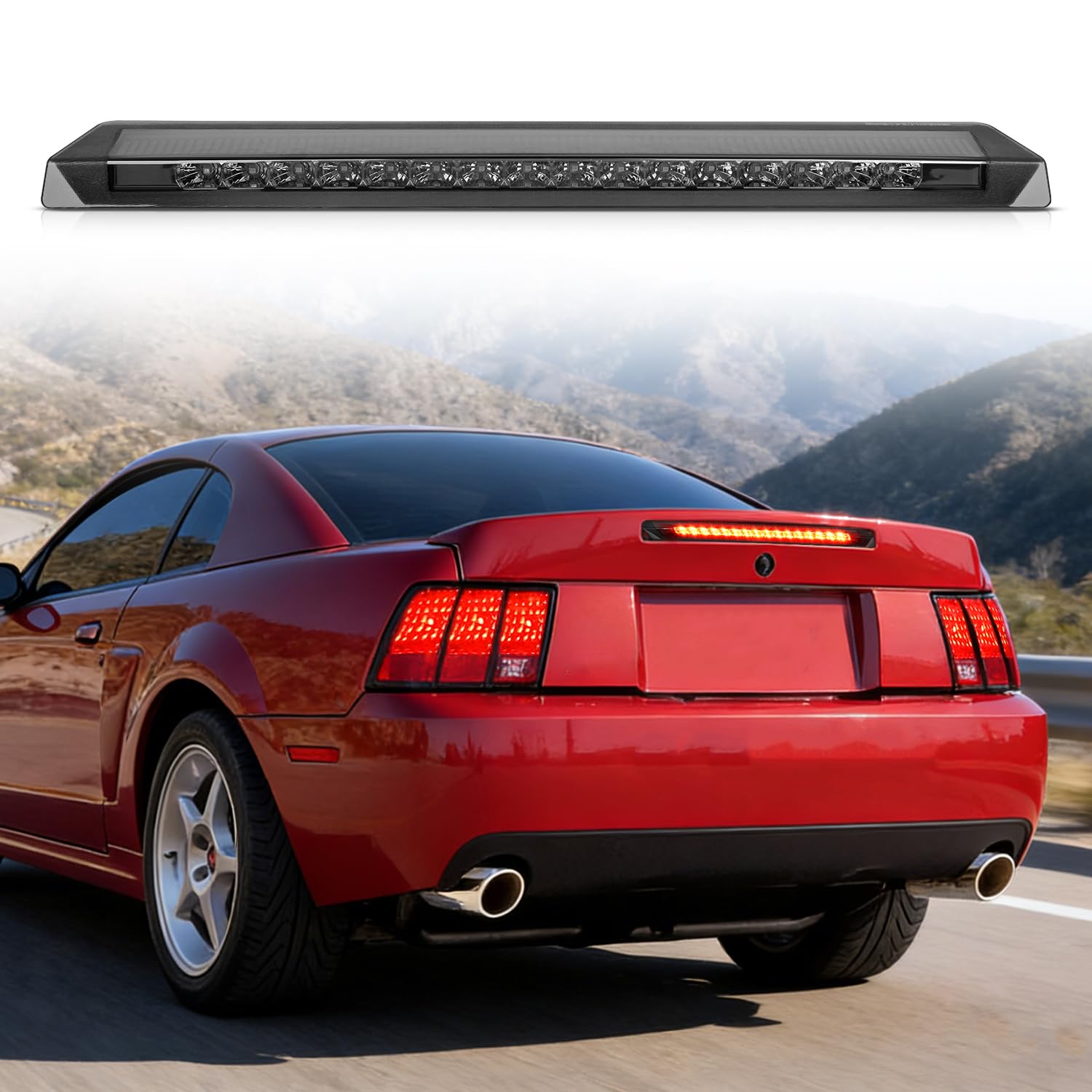 Nilight Third Brake Light for Ford Mustang 1999 2000 2001 2002 2003 2004