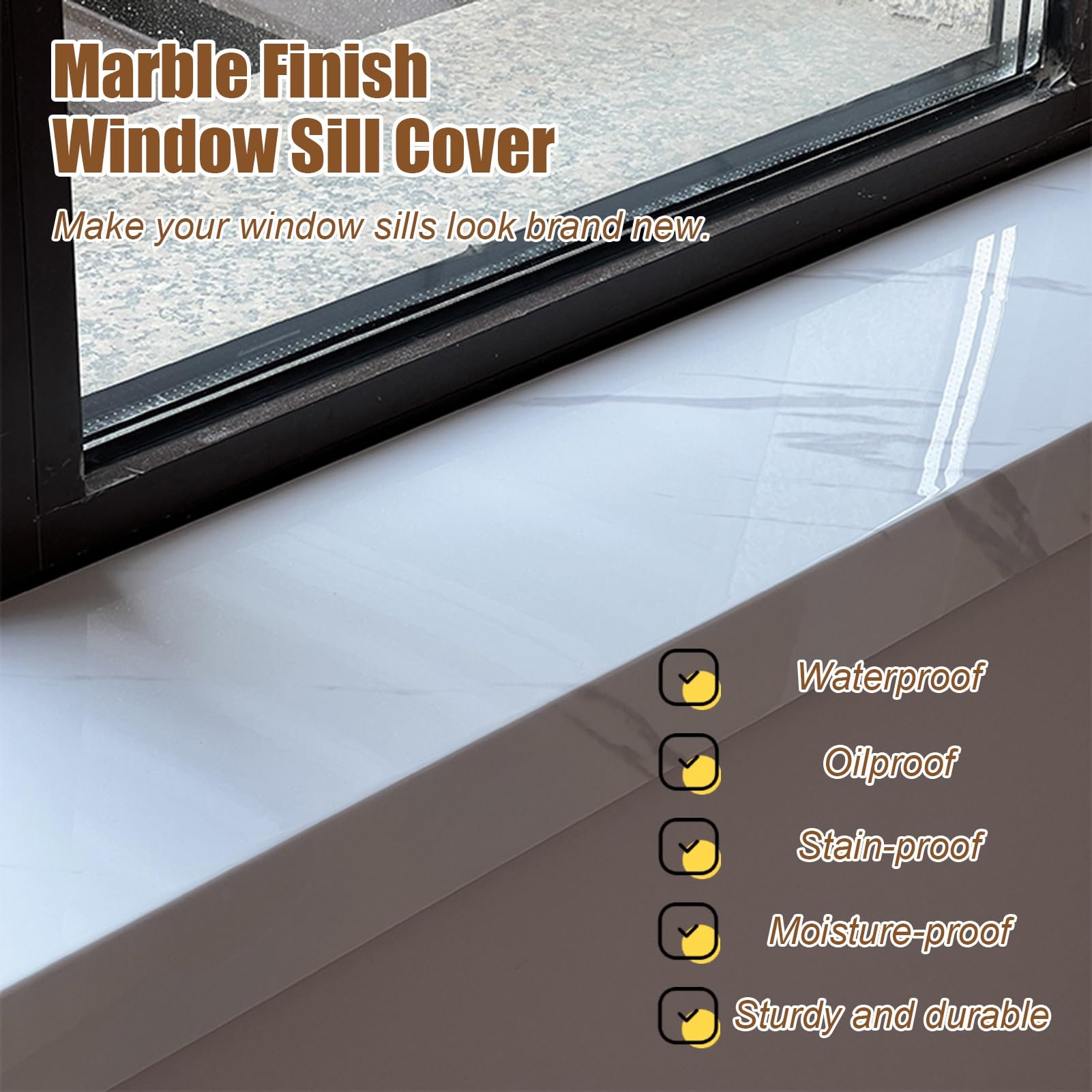 Window Skill Window Sills Window Sill Cover Wood Grain Sill Nose Countertop For ...