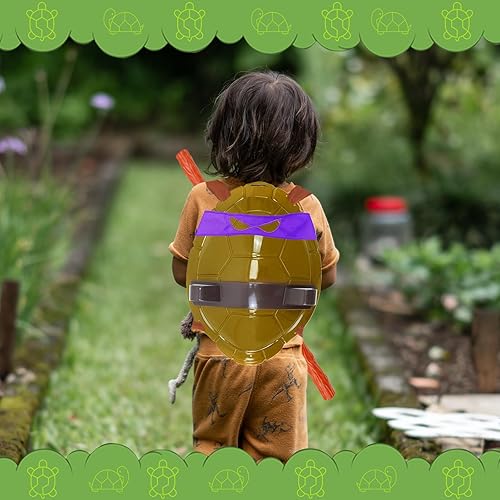 Miniatura 2 de Crasoldiers Disfraz de concha de tortuga para niños, disfraz de concha de tortuga de superhéroe, regalo de fiesta de cumpleaños para niños y niñas