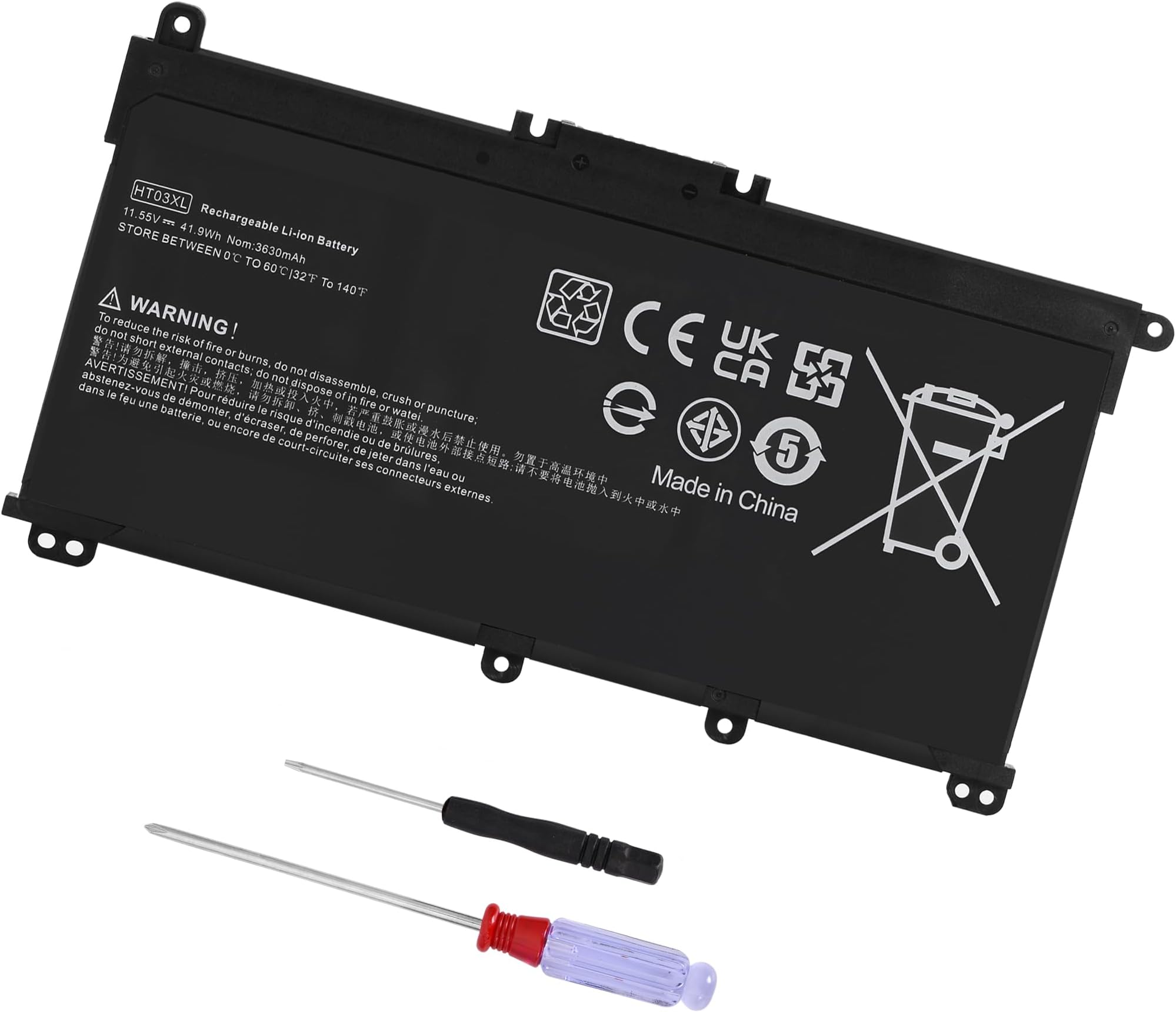 HT03XL L11119-855 Laptop Battery Replacement for HP Pavilion 14-CE 14-CF 14-DF 15-CS 15-DA 15-DB 15-DW 17-by 17-CA Series 15-CS0053CL 15-DW0033NR 15-DA0014DX L11421-542 L11421-2C2