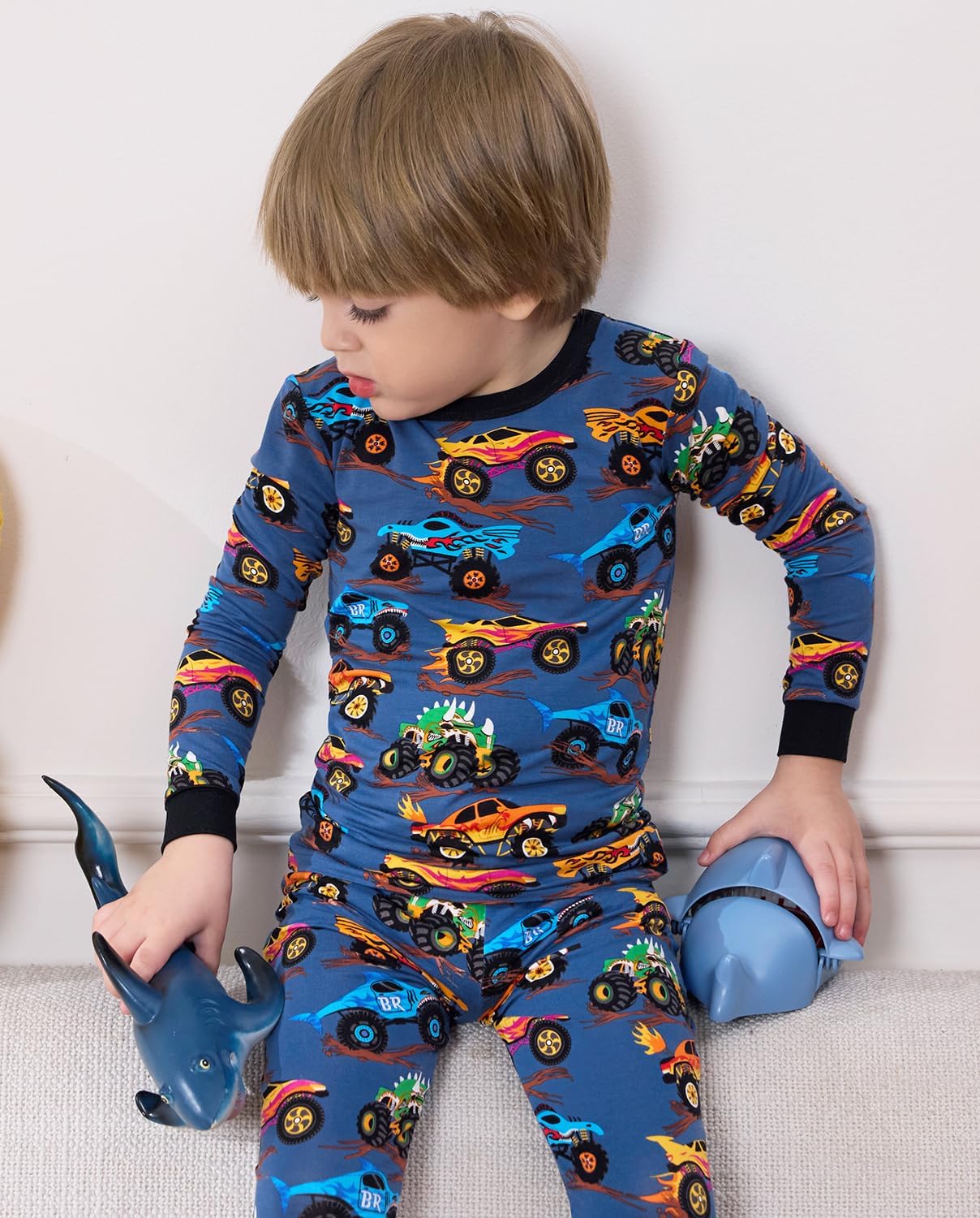 Bamboo Viscose Toddler Pajamas Boys Girls Baby 12M-8Y Pjs Sets Kids 2pcs Snug fit Long-Sleeve Sleepwear - Image 5