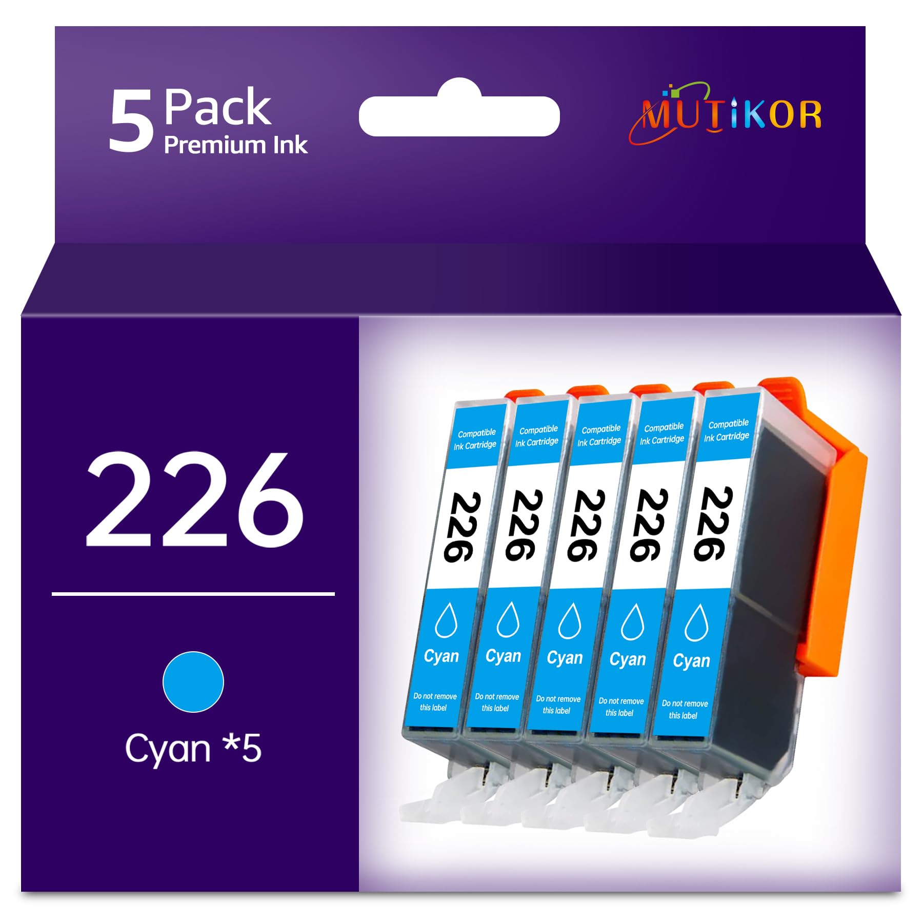 4printink 10-Pack CLI-226 & PGI-225 Ink Cartridge Combo For Canon PIXMA MG5120, MG5220, MG5320, MG6120