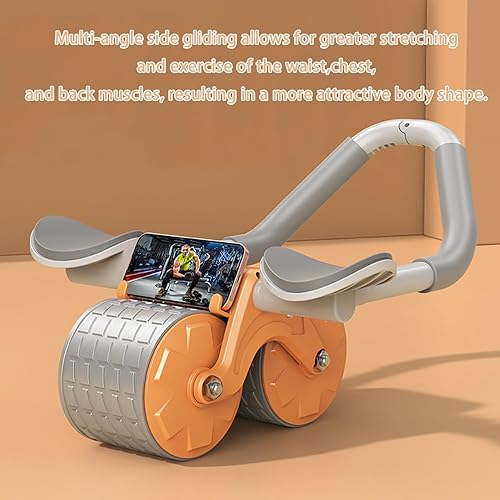 Miniatura 3 de New Ab Roller for Wheel, Home Workout Auto Rebound Abdominal Wheel, Ab Abdominal Exercise Roller with Elbow Support, Core Workout Equipment for