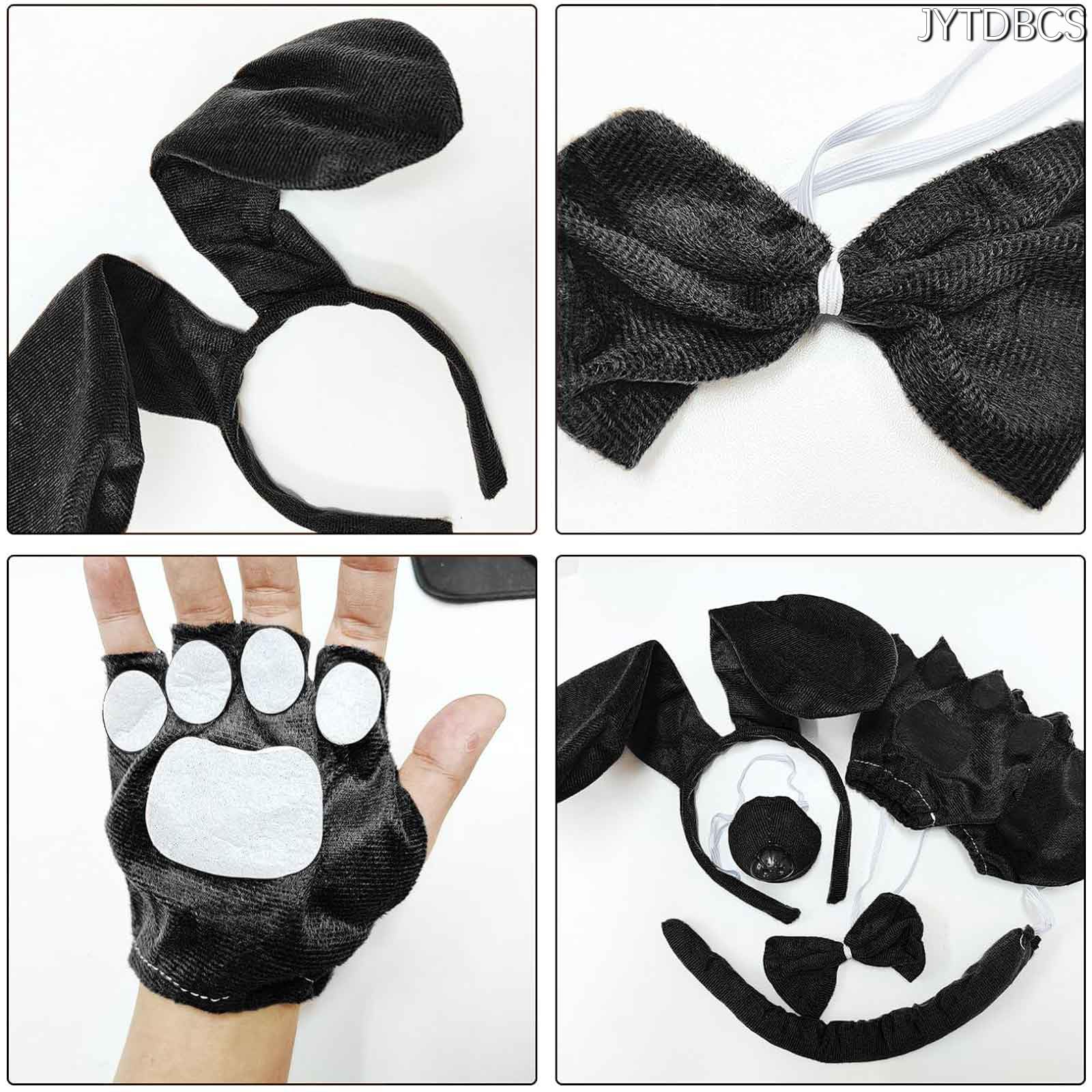 JYTDBCS New spotted dog animal hair band children cute dachshund dog hair accessories Europe and the United States puppy ears dog hair dryer - Image 3