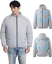 [CYCYHEAT] 空調作業服 服のみ長袖作業着 9cm穴 互換性 冷却ウェア 風機付なし 単品 作業着用 空調長袖 3D循環送風 ポリエステル 草刈り バイク アウトドア 夏用 通気 熱中症予防 猛暑対策 男女兼用