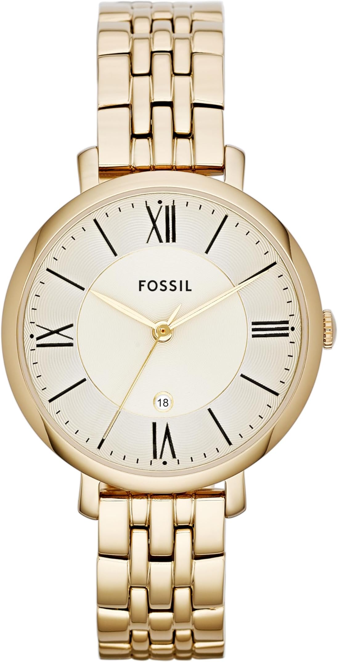 Fossil Jacqueline Watch for Women, Quartz Three Hand Movement with Stainless Steel Strap