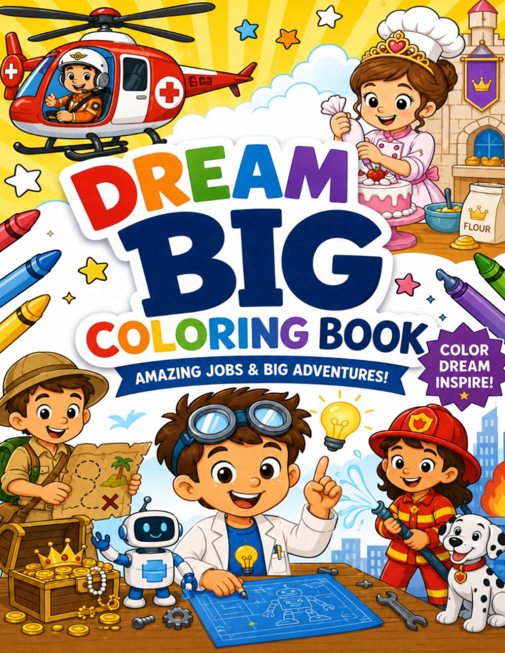 Dream Big Coloring Book