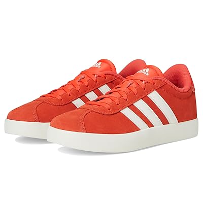 adidas Kids VL Court 3.0 Sportswear Shoes (Little Kid/Big Kid) Kids Shoes Bright Red/White/Off White