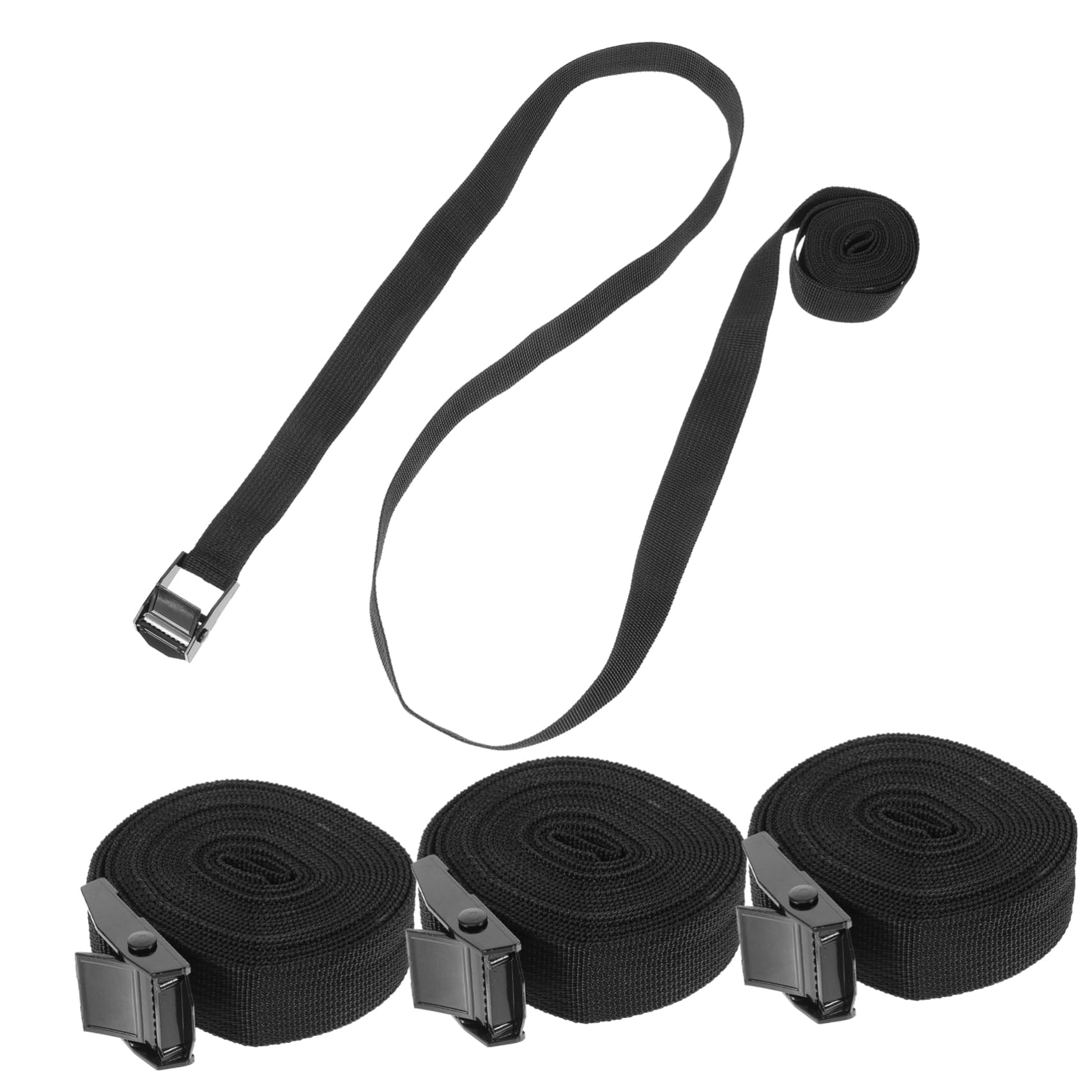 SUPVOX 4pcs Kayak Roof Straps Zinc Alloy Buckle Tie Down Straps for Roof Rack Canoe Straps Heavy Duty Lashing Straps