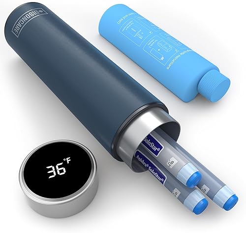 DISONCARE Odyssey - Enfriador de insulina 60H, estuche de viaje con pantalla digital, enfriador de medicamentos para medicina, viajes, aprobado por