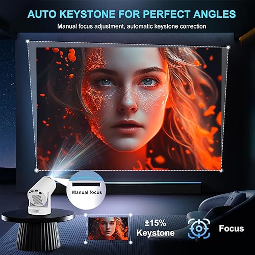 Miniatura 5 de Aplicaciones integradasHY300Ultra Mini proyector WiFi Bluetooth, proyector de películas compatible con TV Stick Smartphone  USB, compatible con 4K