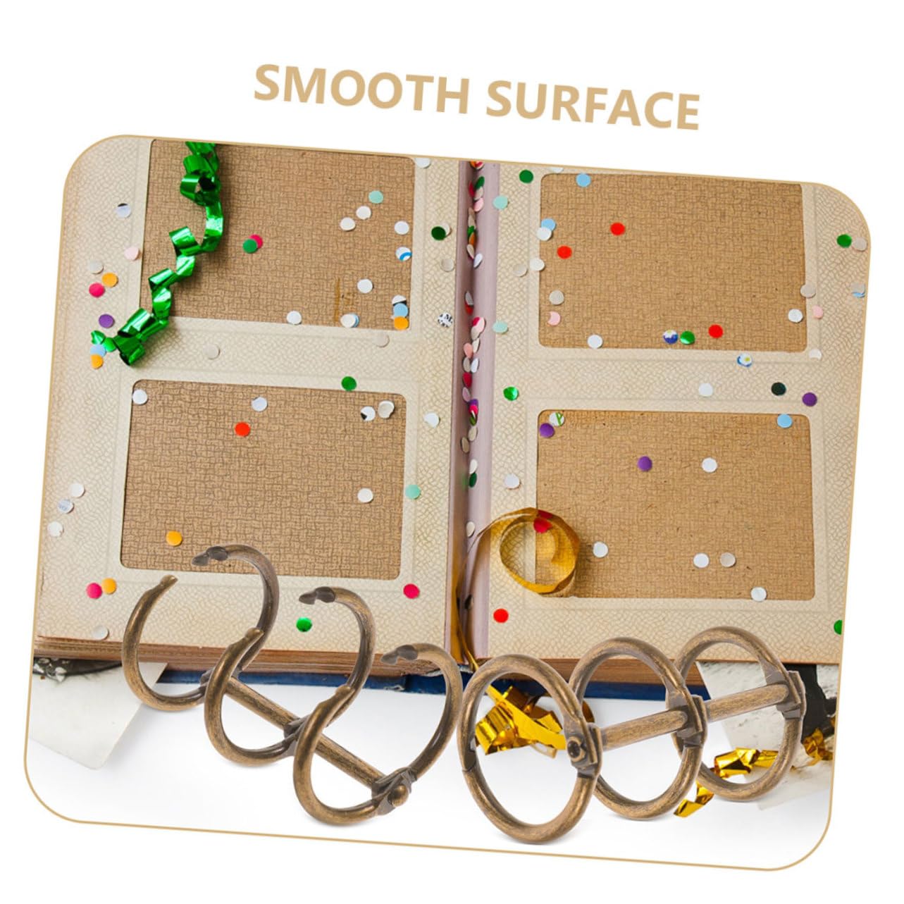 50pezzi Raccoglitori Tre Anelli Per Scrapbooking Fissaggio Libri e Documenti Pratici e Leggeri Per Uso Quotidiano e Conservazione Senza Rischi Di Danneggiamento