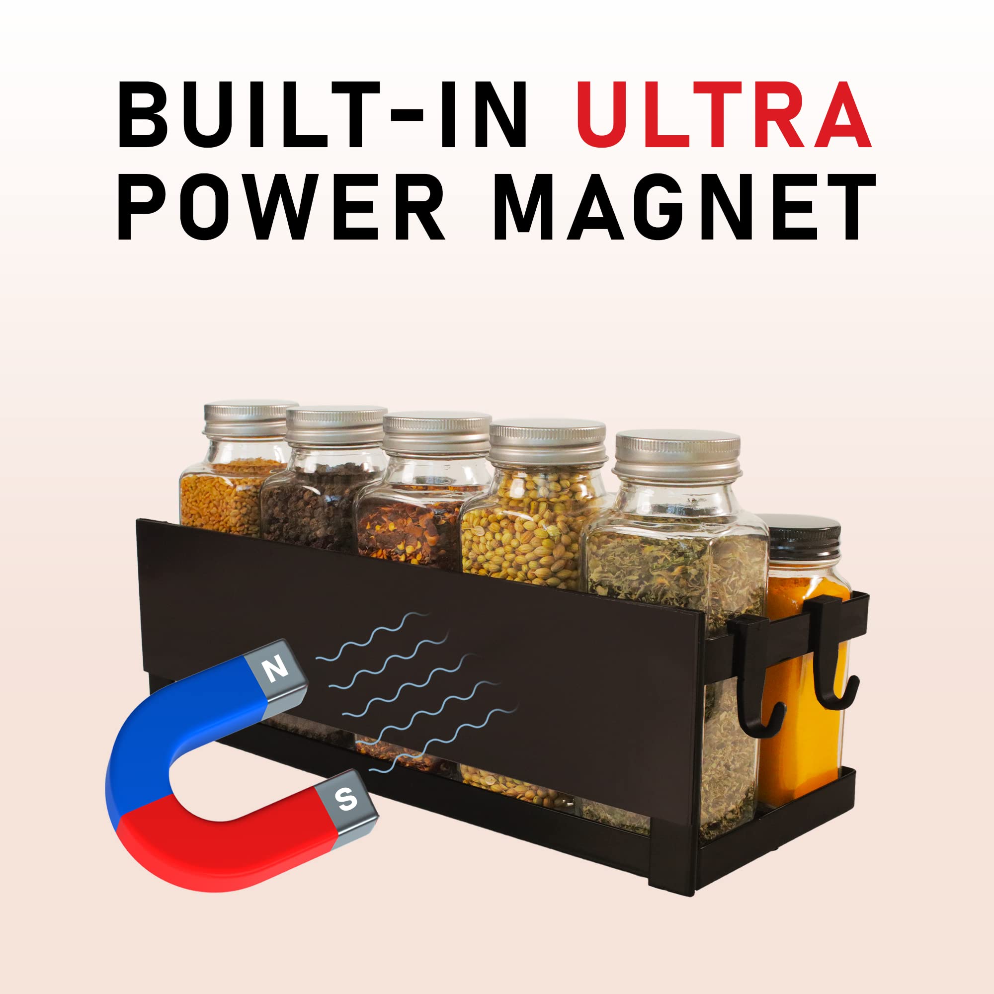 Amazon｜ThreadNanny (スレッドナニー) 磁気スパイスラック Lサイズ