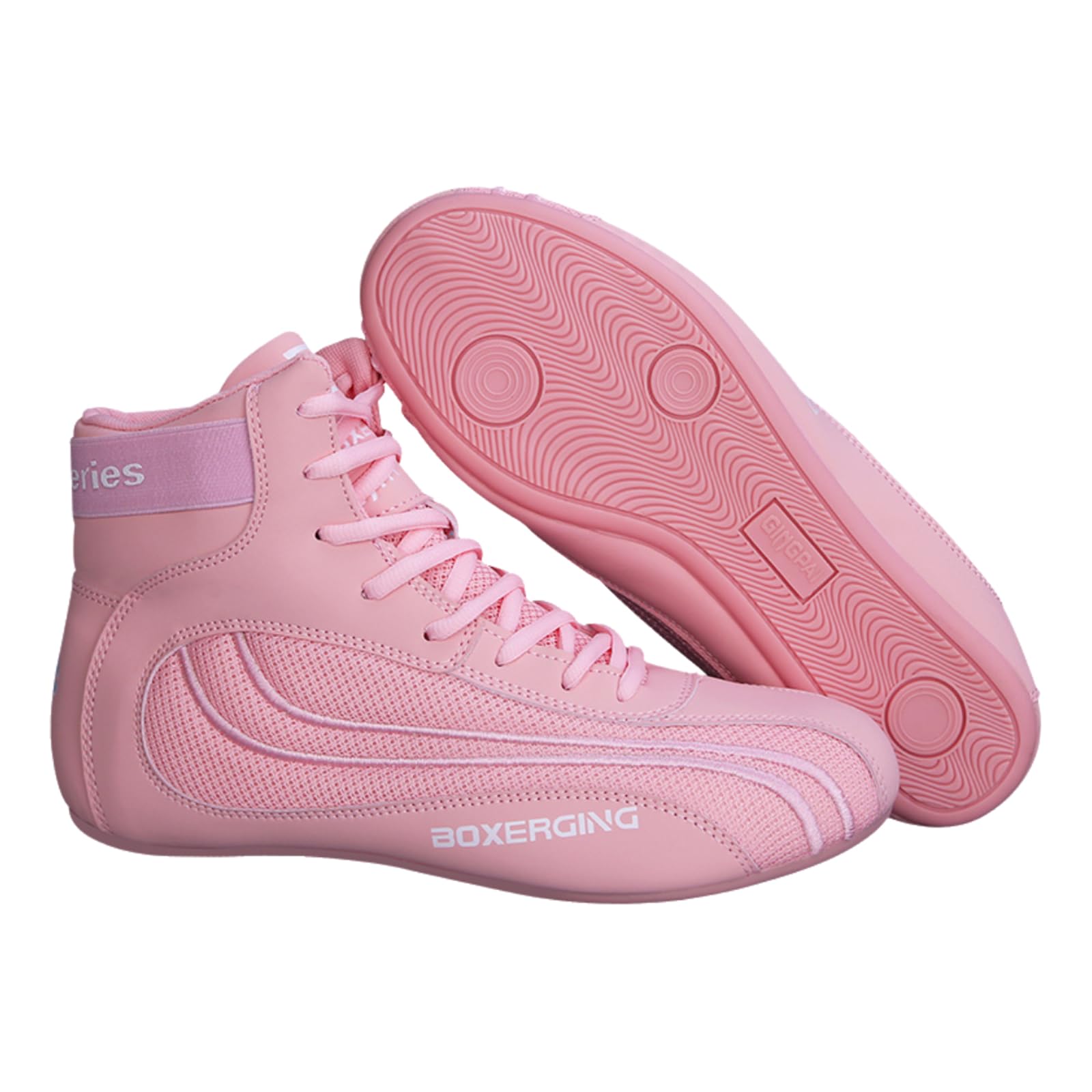 Chaussures De Boxe,Respirantes Wrestling Shoes,Chaussures De Boxe High Top,Chaussures D'EntraîNement De Lutte,Respirant Et LéGer,AntidéRapant,pour Sports Combat AthléTisme Fitness Boxe
