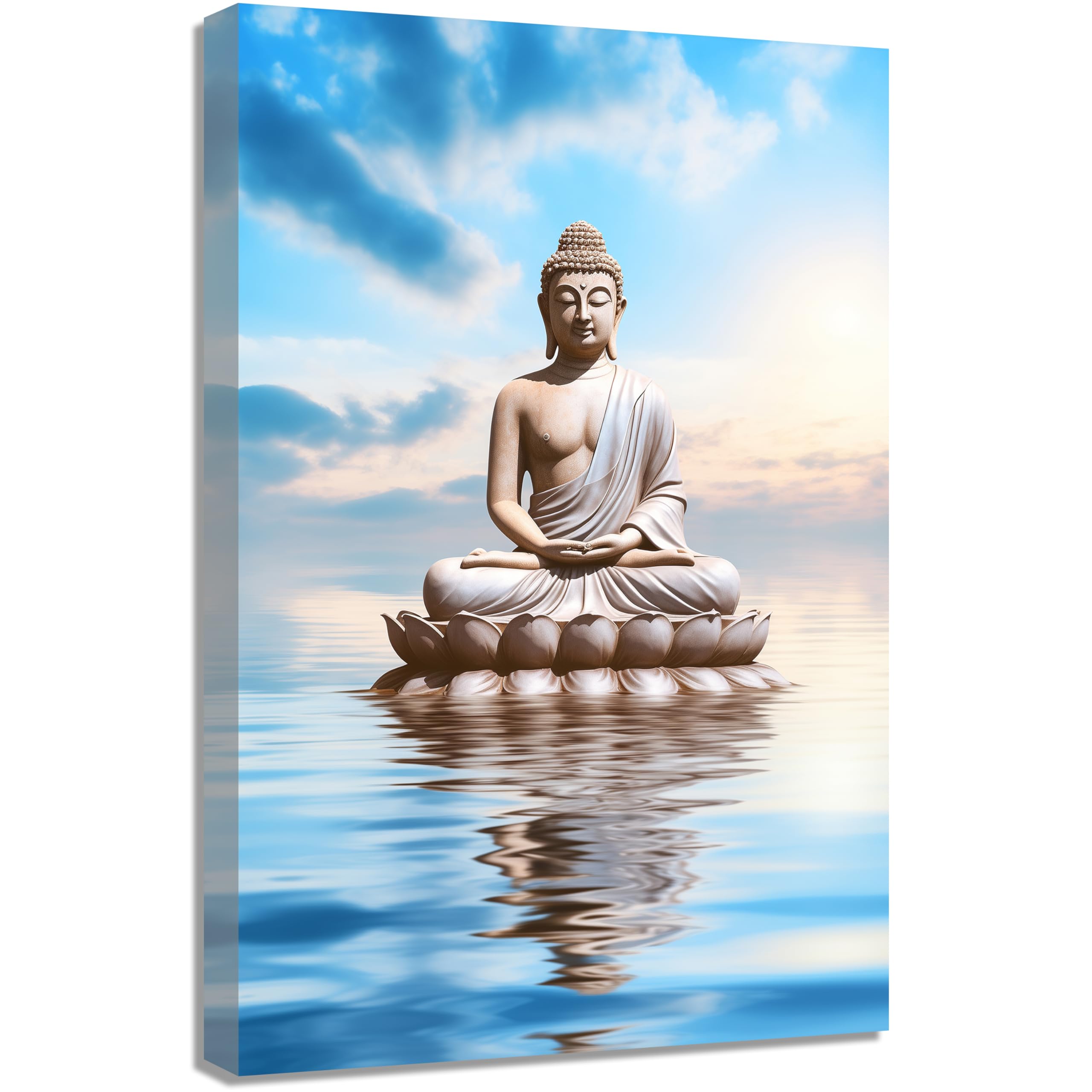 Amazon.com: QIXIANG Large Buddha Canvas Wall Art Buddha Statue