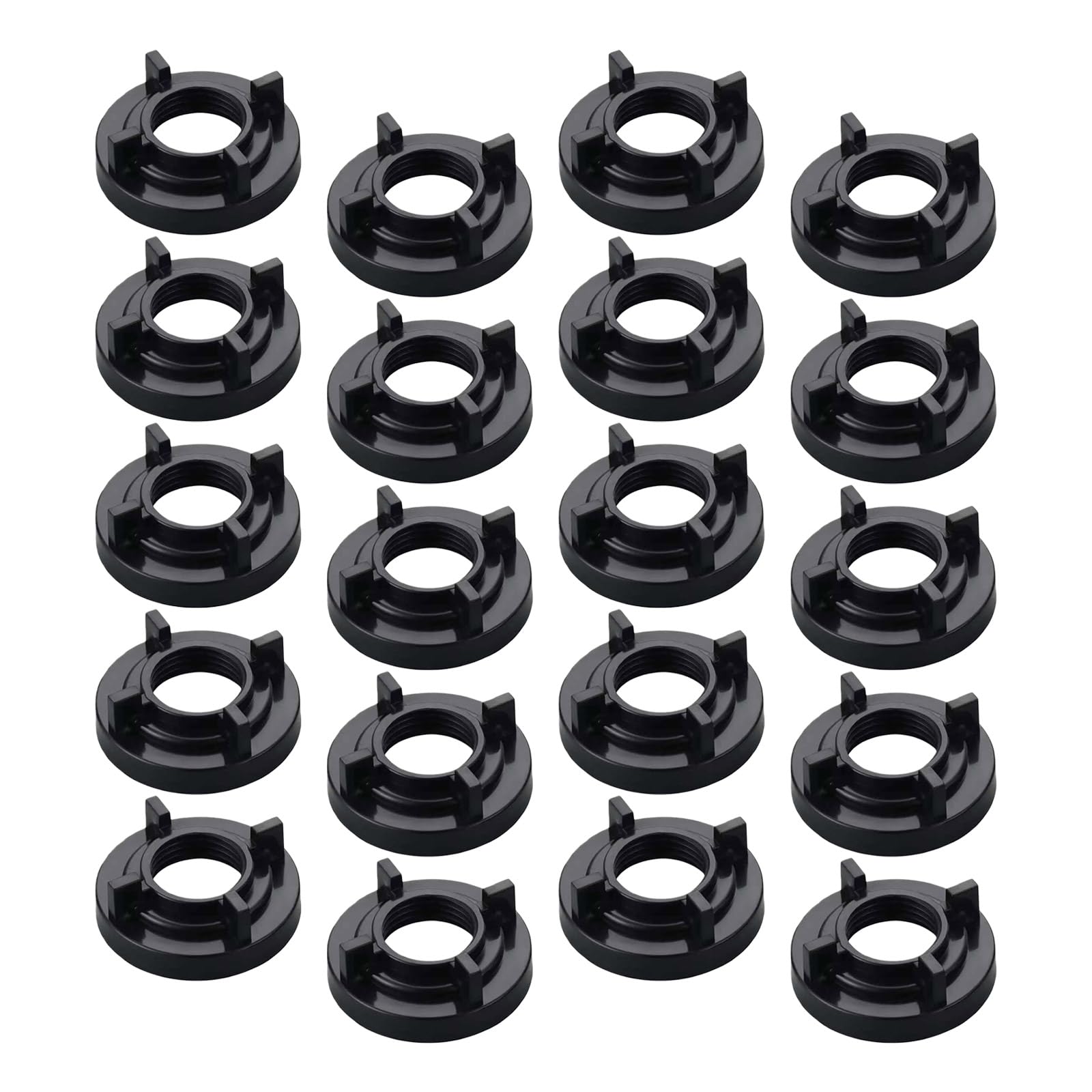 20Pcs Basin Faucet Mounting Nut Faucet Nut Fastener 1 / 2inch Winged Locknuts Replacement Parts Enduring Fastener