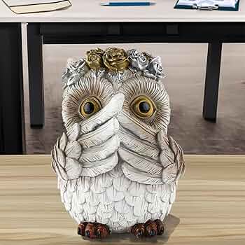 フクロウの置物　石像 ふくろう 石像 お招きふくろう 大サイズ 玄関やお店の軒先に縁起