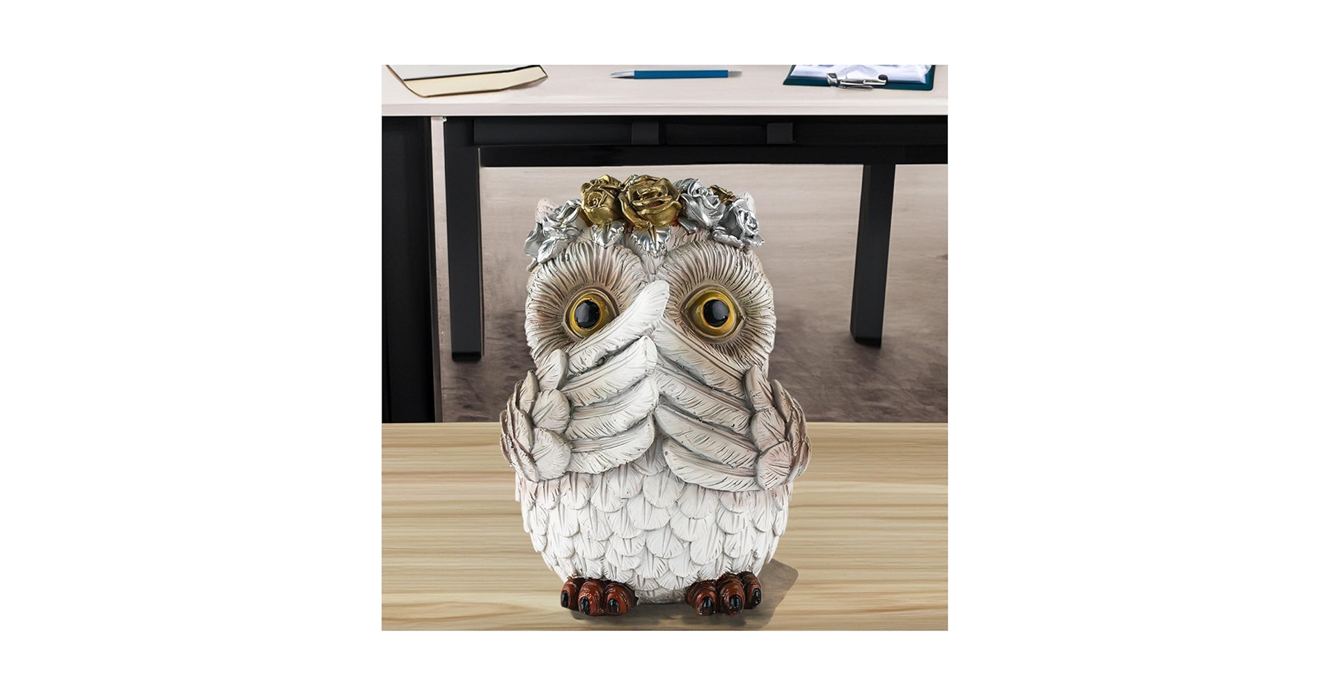 Amazon.co.jp: JAnjiaLxY フクロウの像 ふくろう 置物 マスコット