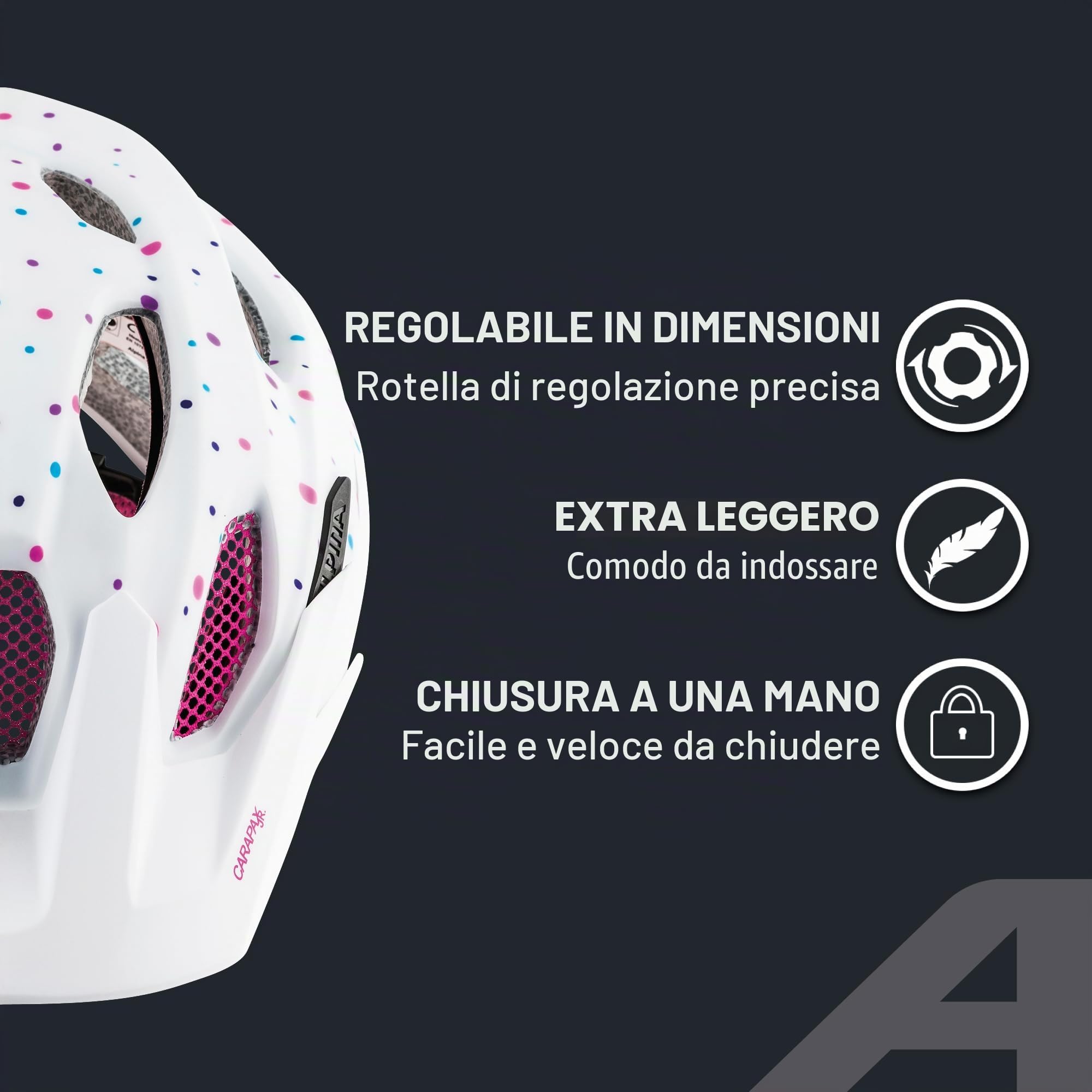 ALPINA Carapax JR, Caschi da Ciclismo Girls