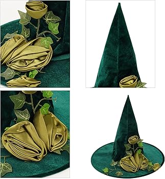 Amazon.com: Boxkat Halloween Green Witch Hat Floral Vine Decor