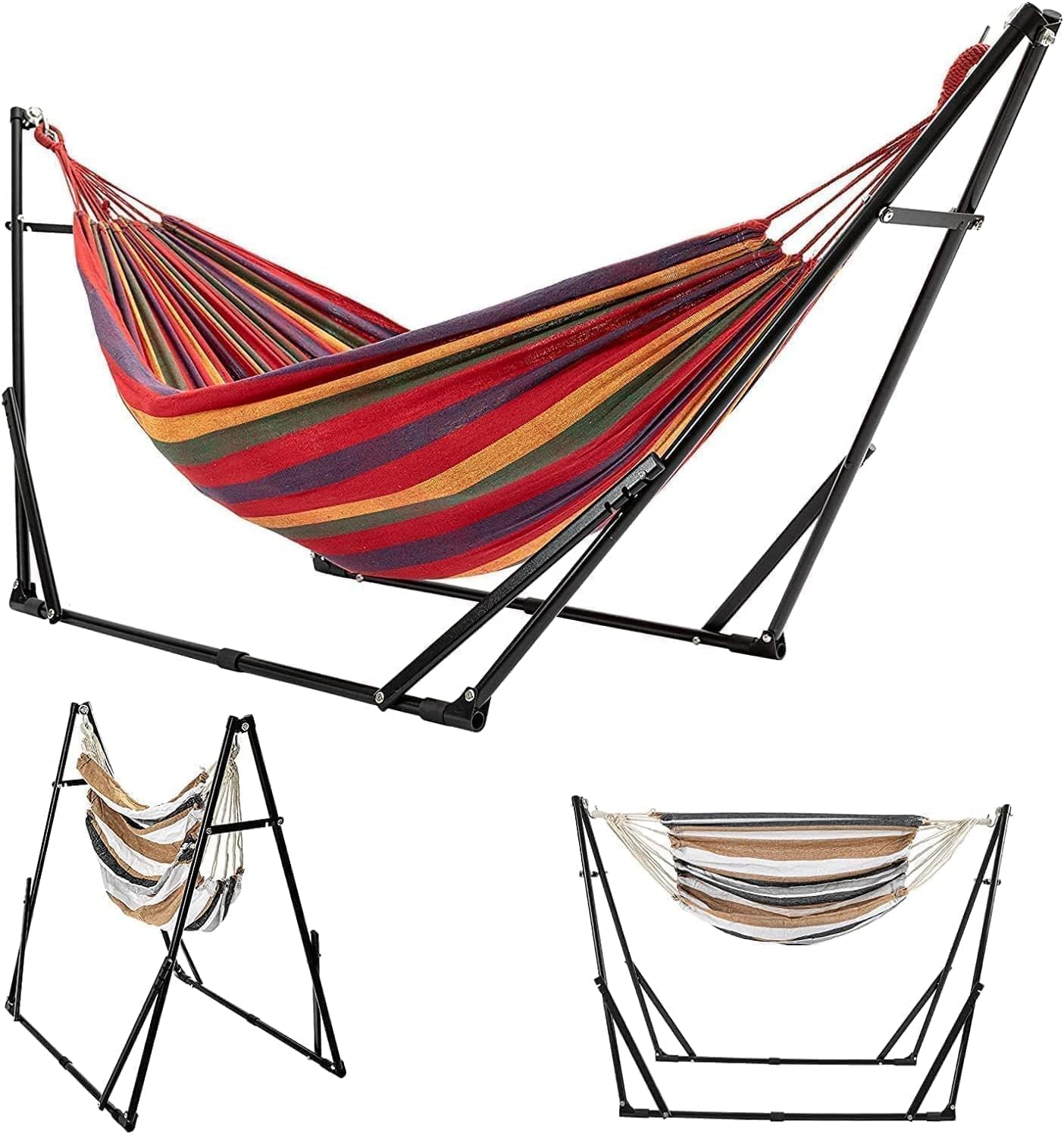 Amazon.co.jp: ハンモック Probasto 自立式 折りたたみハンモック 1台