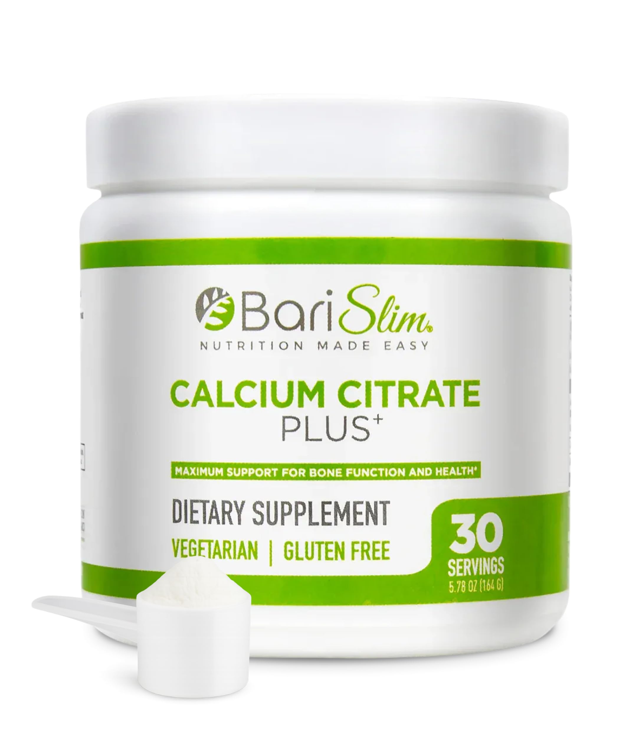 BariSlim Bariatric Calcium Citrate Plus Powder - 600 mg, 30 Servings