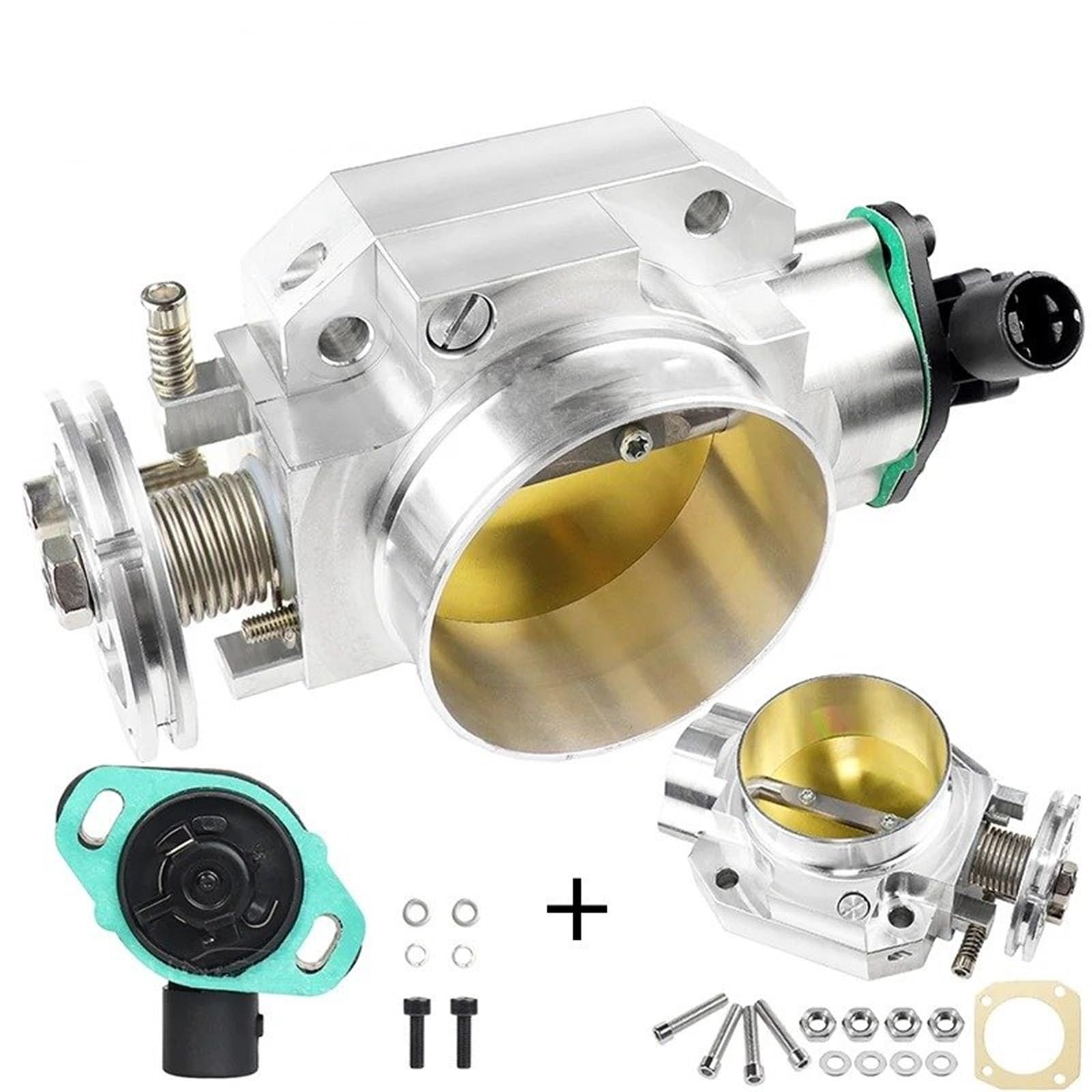 Drosselklappe Saugrohrklappe Für Civic Coupe Für S2000 1999 2000 Aluminium 70mm Ansaugkrümmer CNC Performance Drosselklappenventil