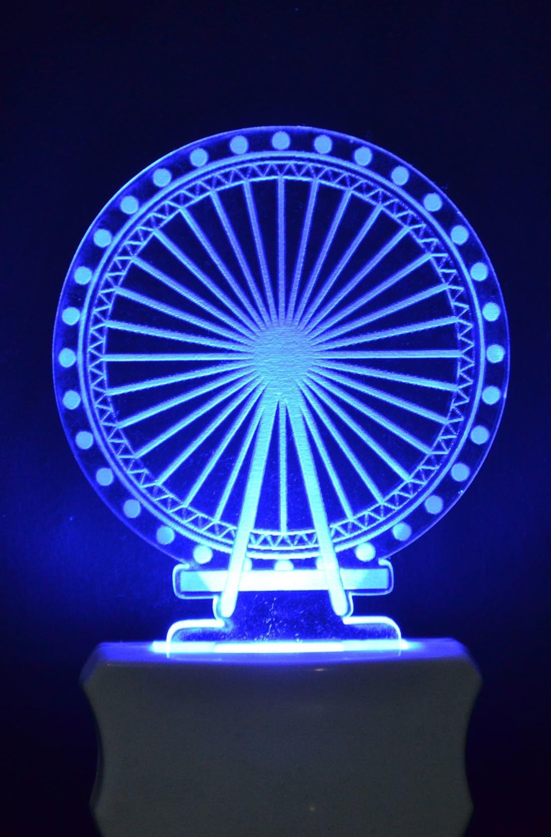 The Giant Wheel 3D Illusion Led Night Lamp, Craft a Tranquil ambiance with Lighting.