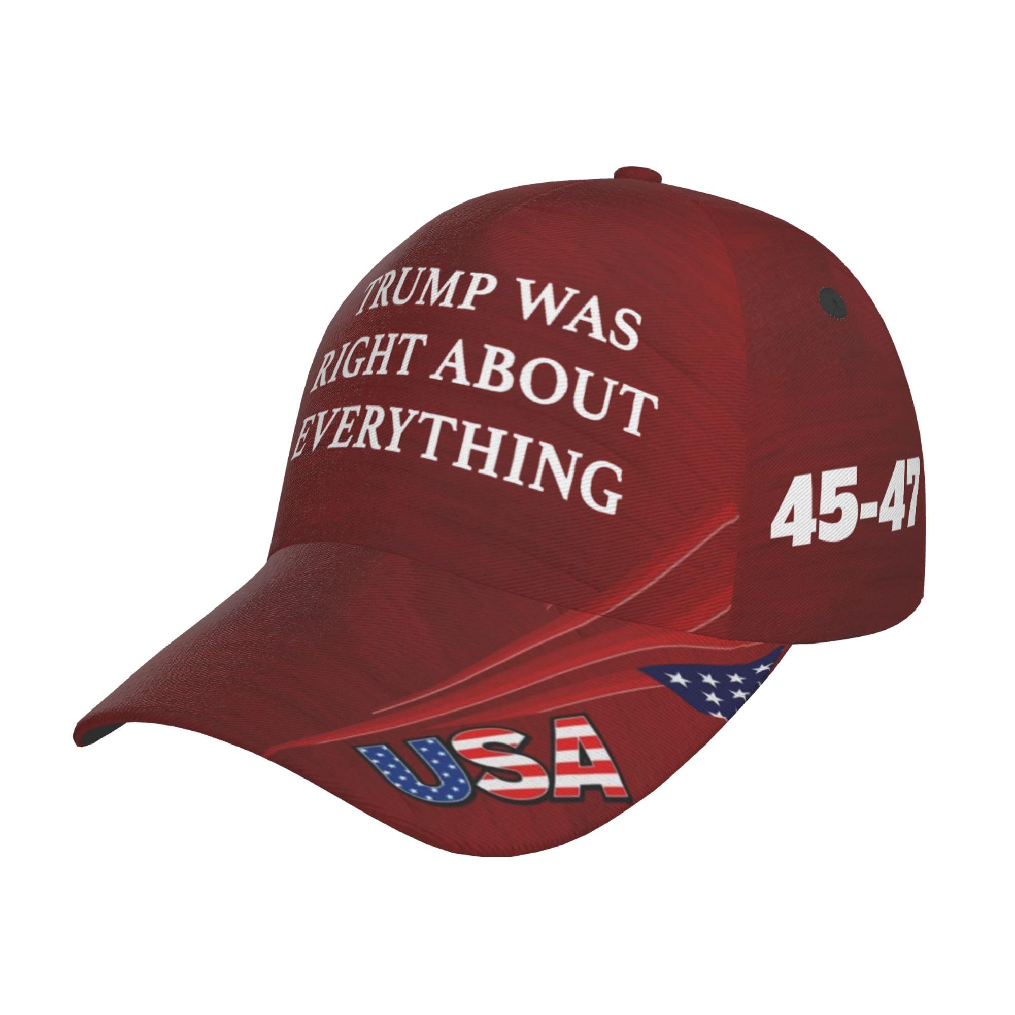 Anceky Unisex Color01 Trump Was Right About Everything Hat Adjustable Baseball Dad Cap For Men&Women